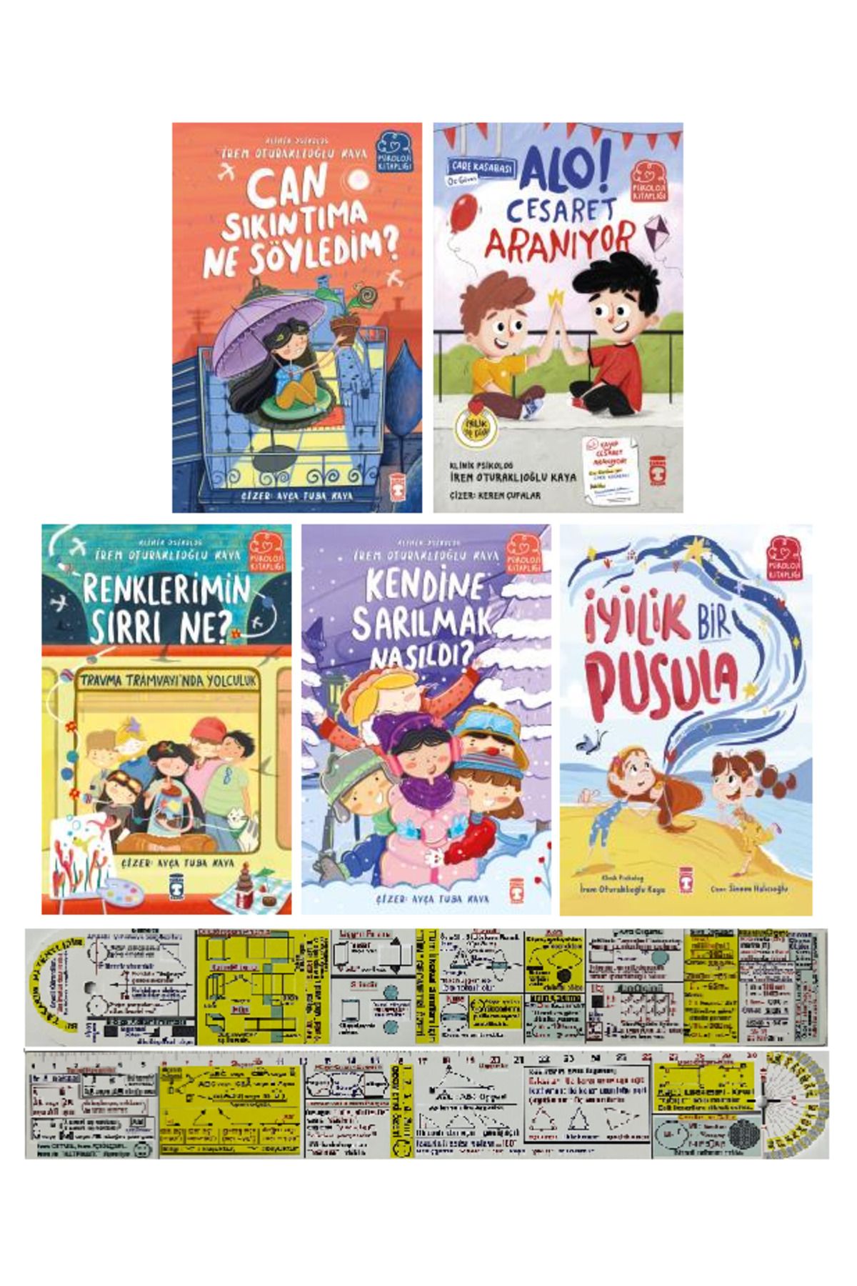 Timaş Çocuk İrem Oturaklıoğlu Kaya 5 Kitap Psikoloji Kitaplığı/Can Sıkıntıma Ne Söyledim Kendine Sarılmak Nasıld