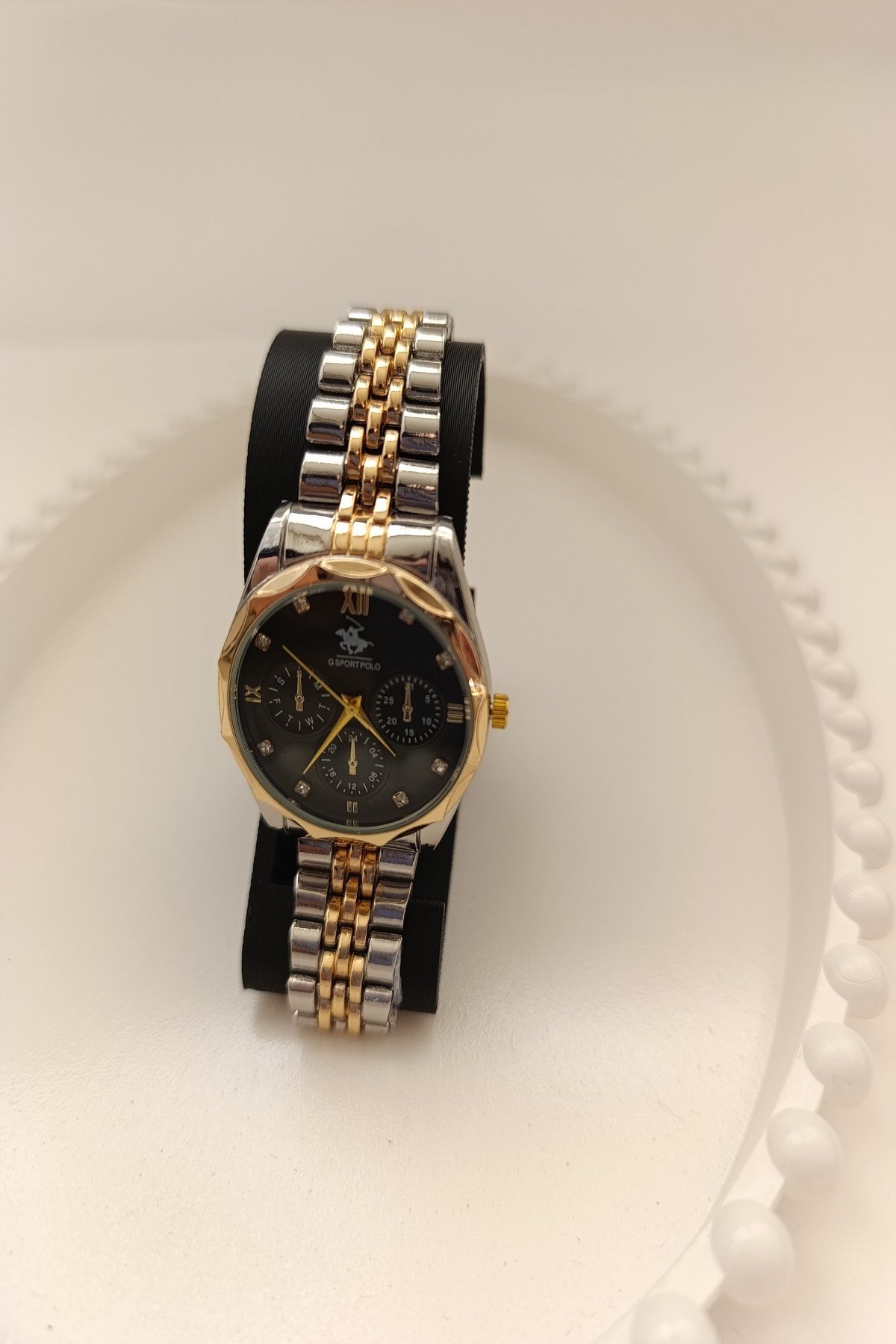 MARZELLA ACCESSORİES çelik gümüş gold siyah ekran saat
