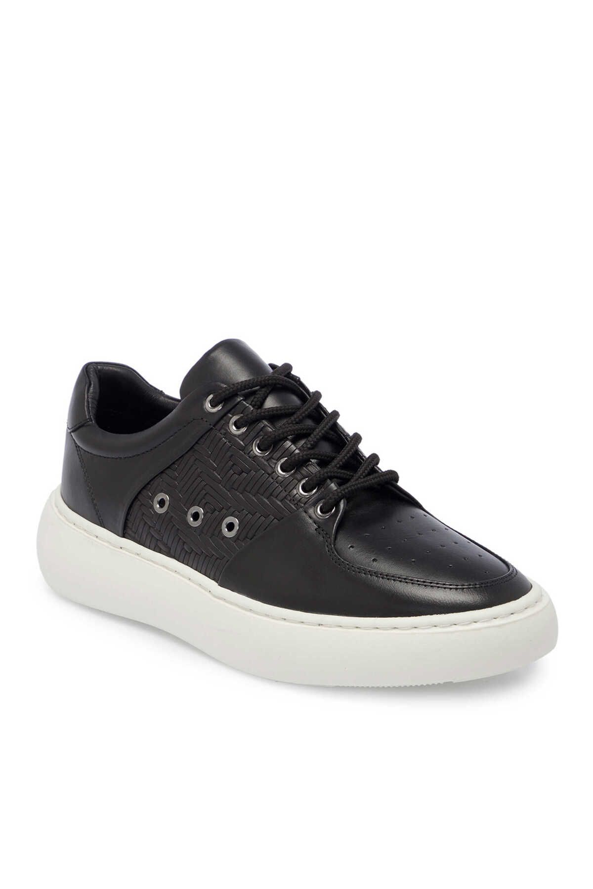 Tergan Siyah Hakiki Deri Erkek Sneaker - E24I1AY56710-A23