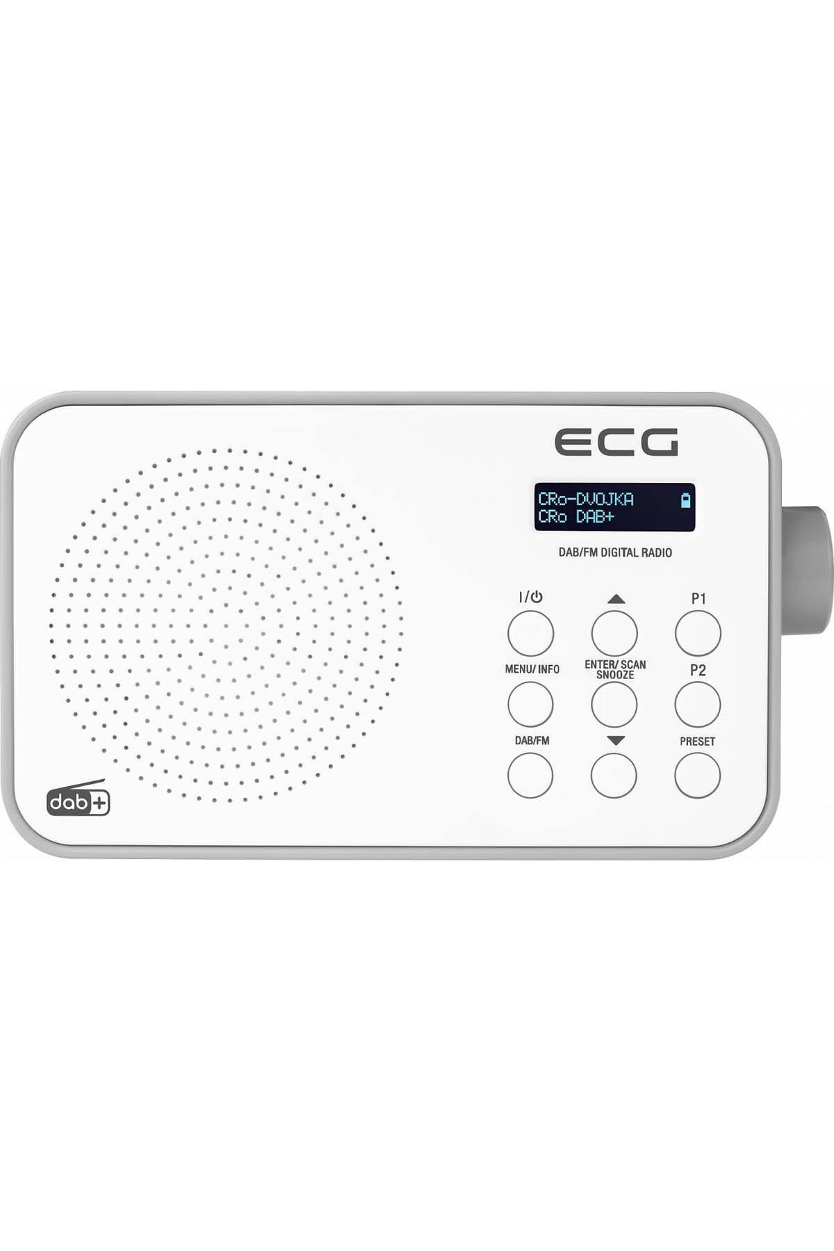 ECG-Portable Radio Rd 110 DAB With DAB And FM Tuner, White, 1.2 W, 30 Station Memory 6