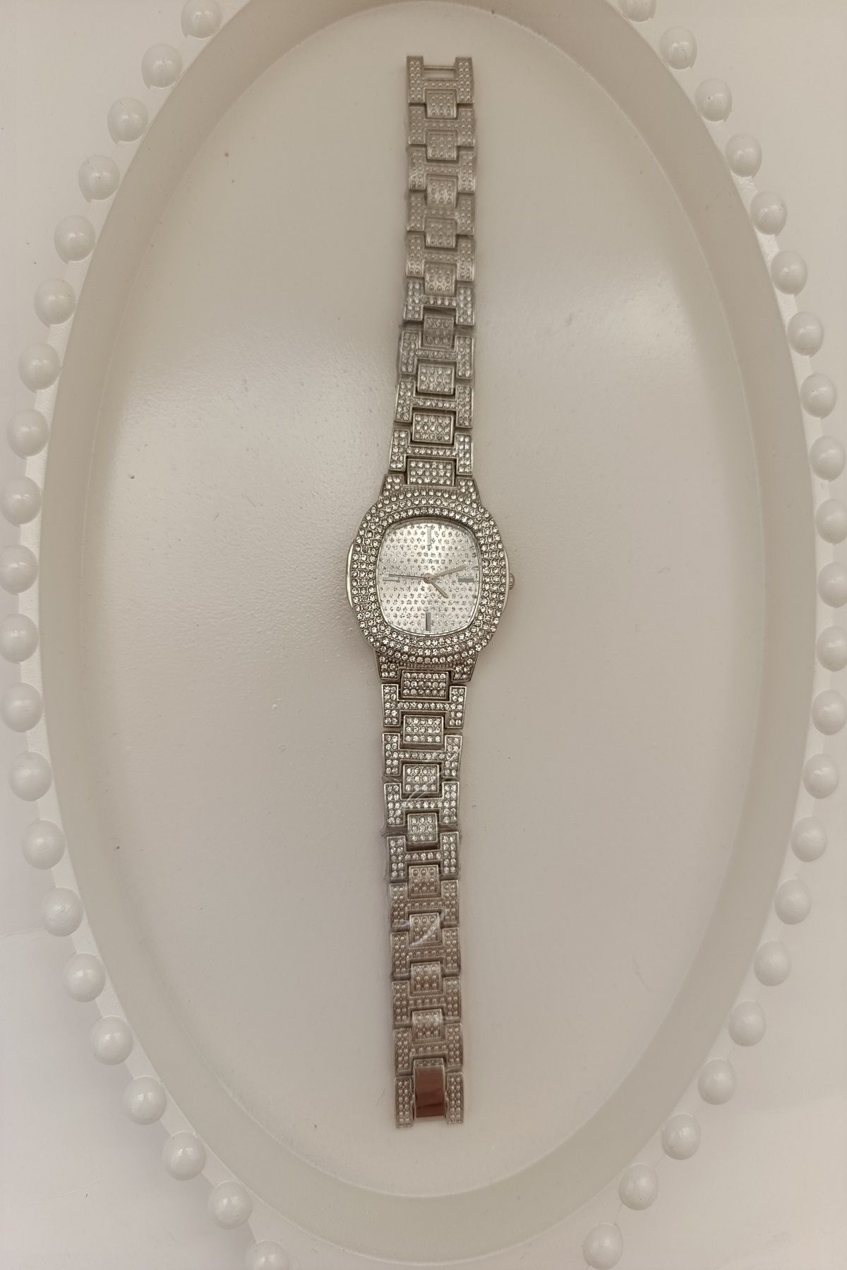 MARZELLA ACCESSORİES çelik silver taşlı saat