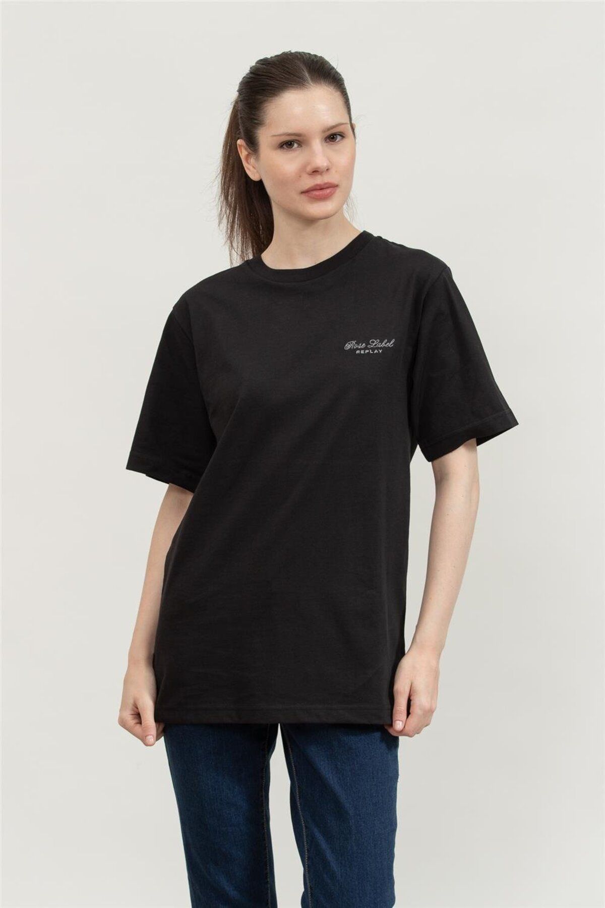 Replay Regular Kadın Bisiklet Yaka T-Shirt