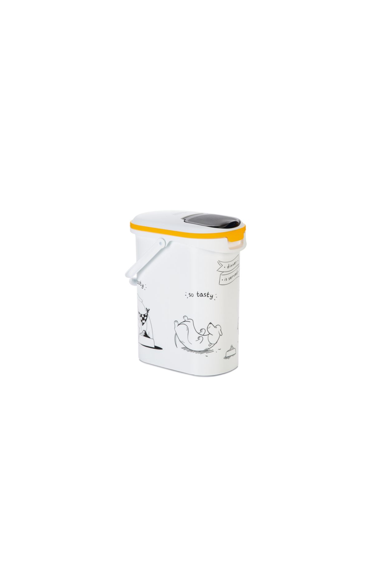 Beeztees Mama Saklama Kabı, Plastik, Beyaz, 10L