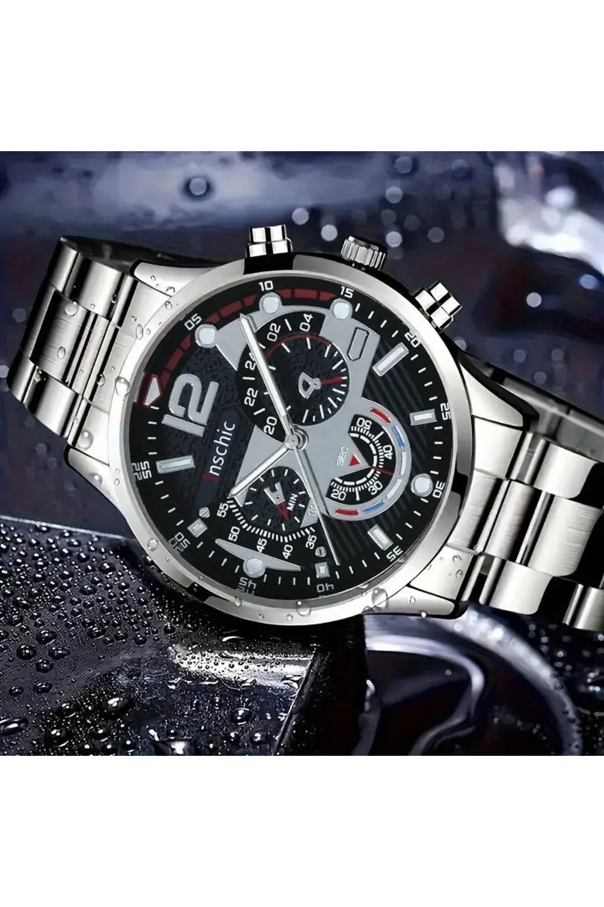 Feron accessories Erkek Çelik Kordonlu Spor Kronograf Saat - 4 Renk Seçeneği NS-506