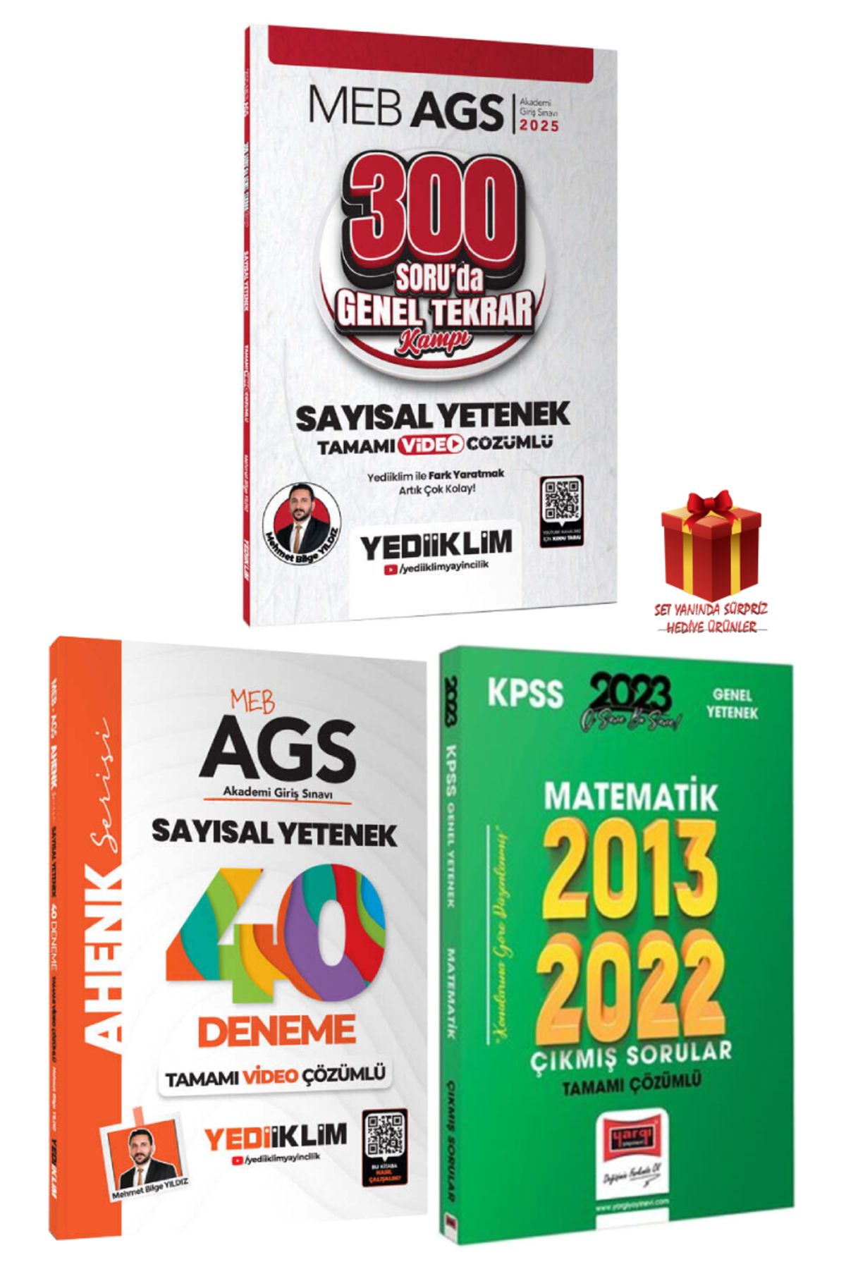 Yediiklim Yayınları 2025 Yediiklim MEB AGS Sayısal Yetenek Genel Tekrar+Sayısal Yetenek Deneme+Matematik Çıkmış Soru