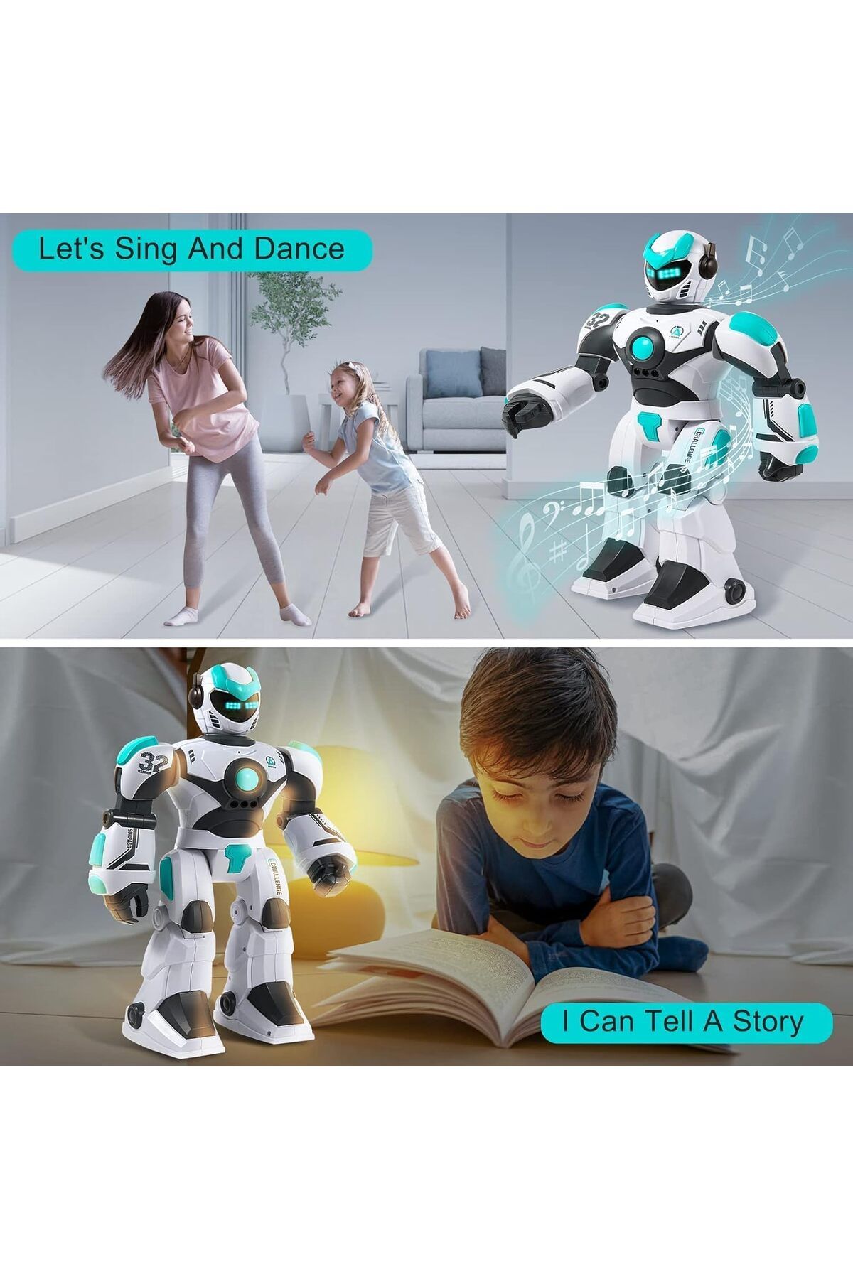 AQUAFALCON-RC Robot Toy for Kids Remote Control Robot Toy, Smart Gesture Sensing Rechargeable & Prog 9