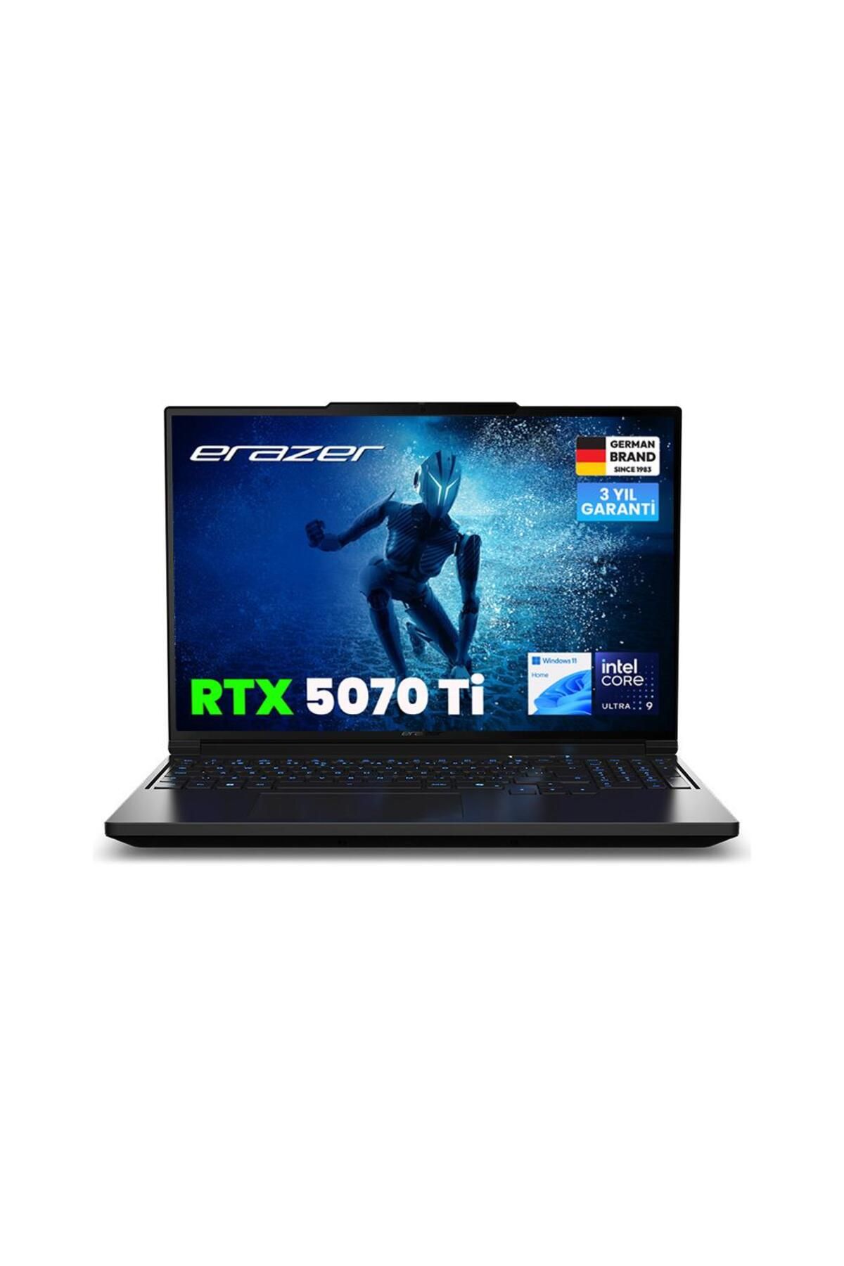 Erazer Major 16 X1 Md62735 Intel Ultra 9 275hx 32gb Ram 2tb Ssd Rtx5070ti 16" 300hz Qhd W11h Oyuncu Laptop