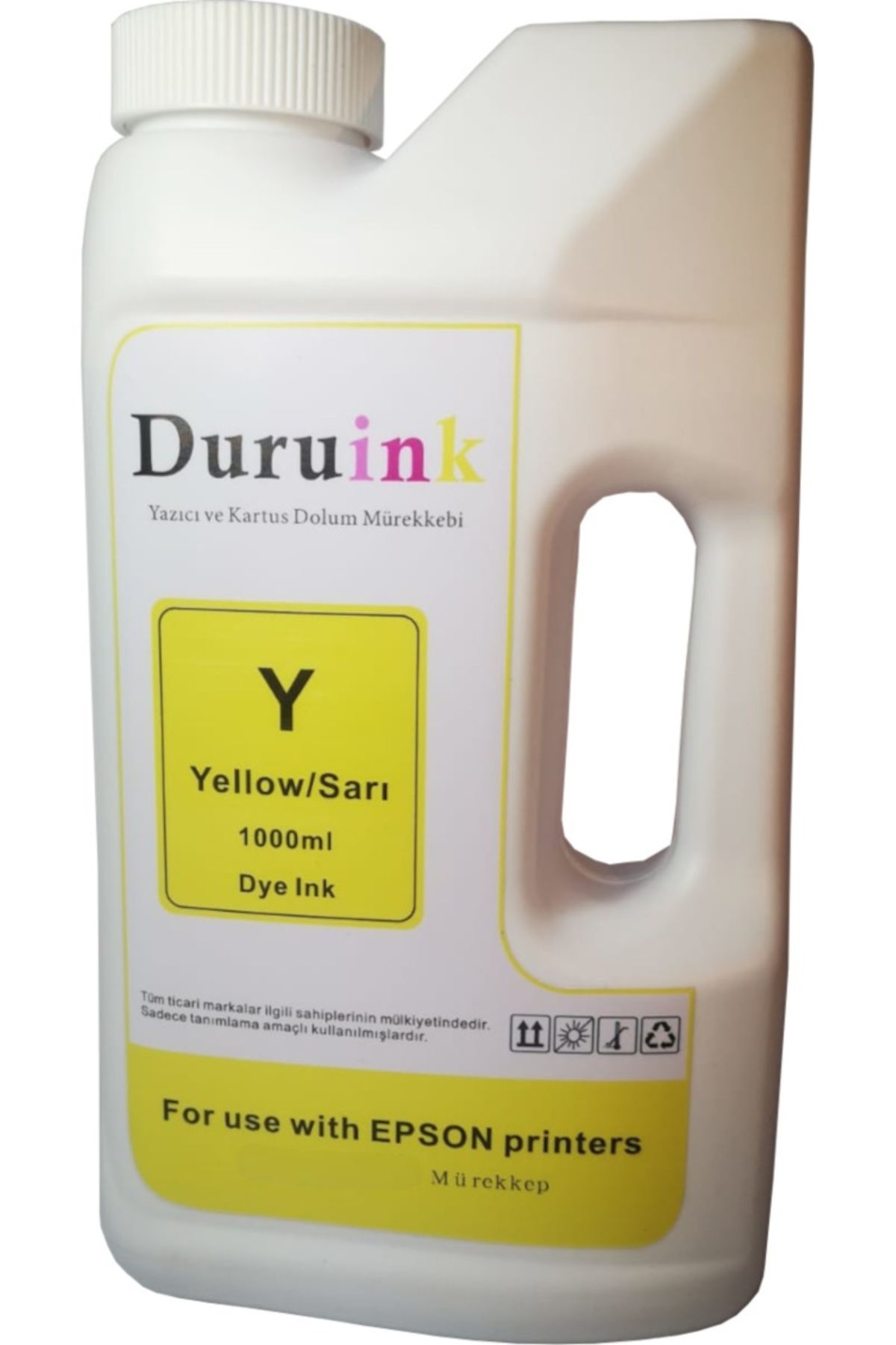 Duruink EPSON L SERİSİ YAZICILAR İÇİN UYUMLU SARI/YELLOW MÜREKKEP 1 LTX20 AD. 1 KOLİ