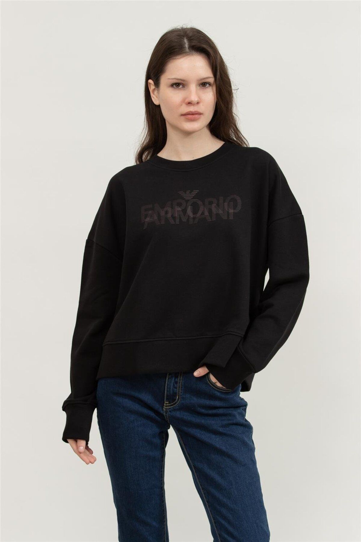 Emporio Armani Kadın Bisiklet Yaka T-Shirt