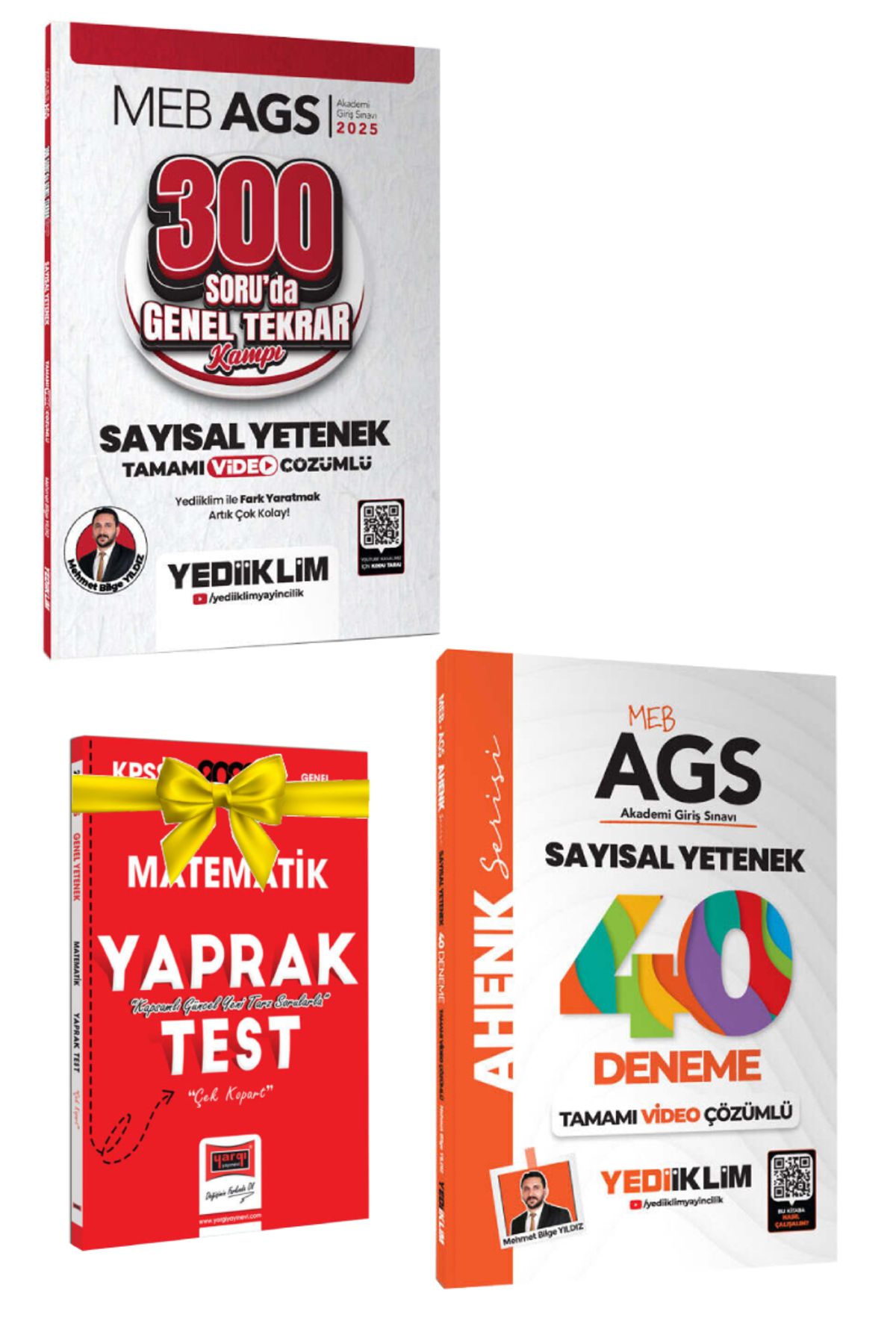 Yediiklim Yayınları 2025 Yediiklim MEB AGS Sayısal Yetenek Genel Tekrar+Sayısal Yetenek Deneme+Hediye