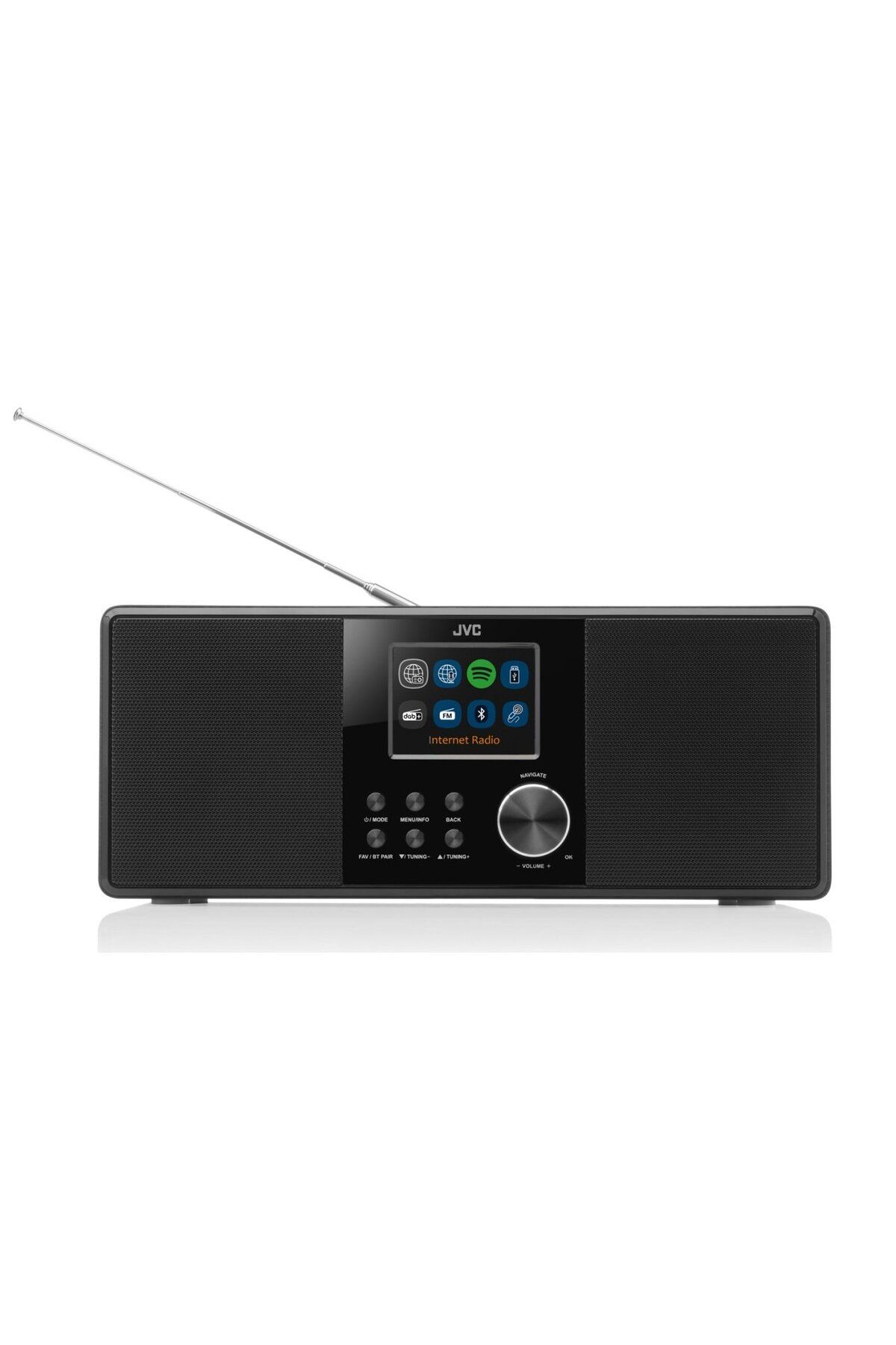 JVC-Internet Radio Ra-e981b, 10w Rms, Tuner Dab /fm, Bluetooth, Lcd 2.8", Wifi, Spotifiy Connect 3