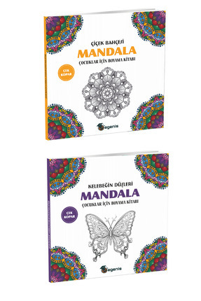 Egenis Mandala Boyama Kitap Seti – Çiçek Bahçesi & Kelebeğin Düşleri (2'li Set)