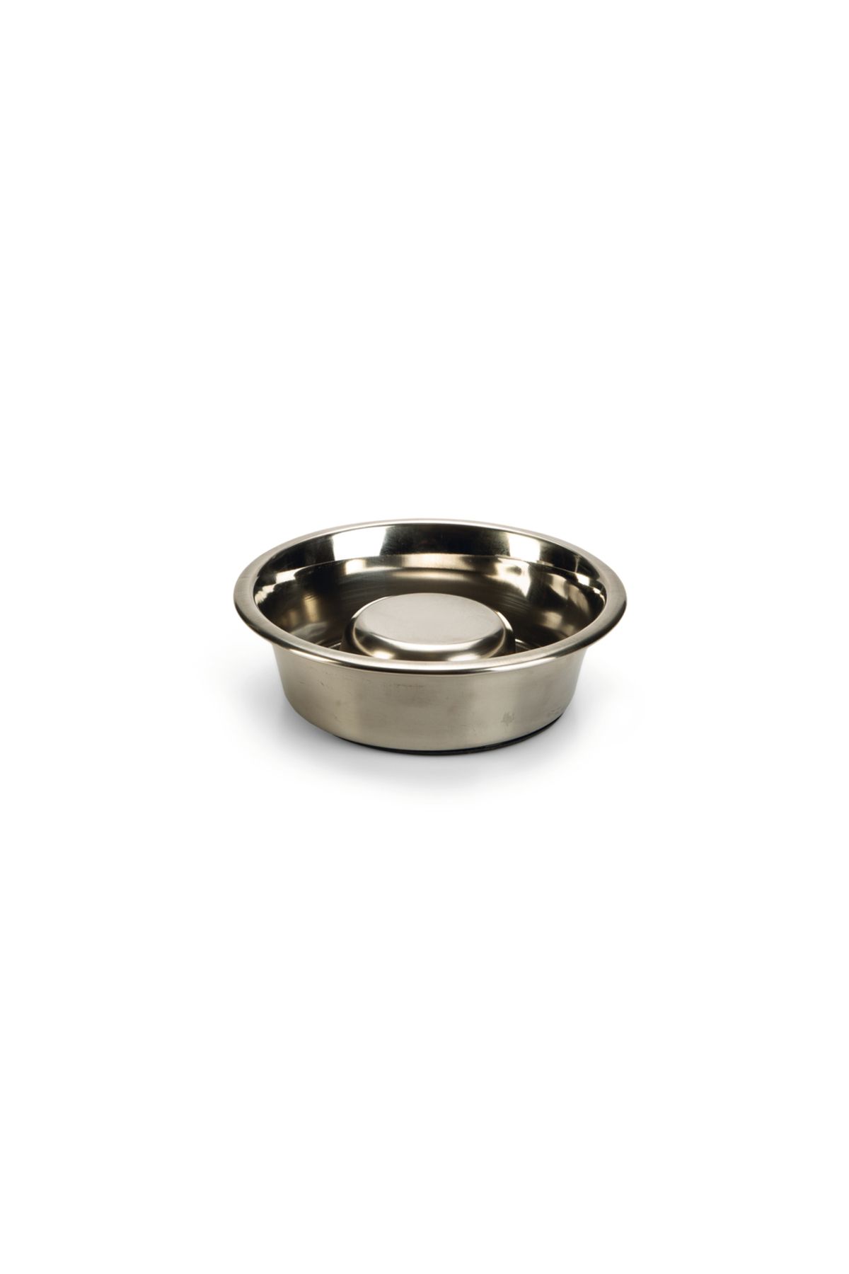 Beeztees Köpek Yavaş Besleme Mama Kabı, Paslanmaz Çelik, 16cm