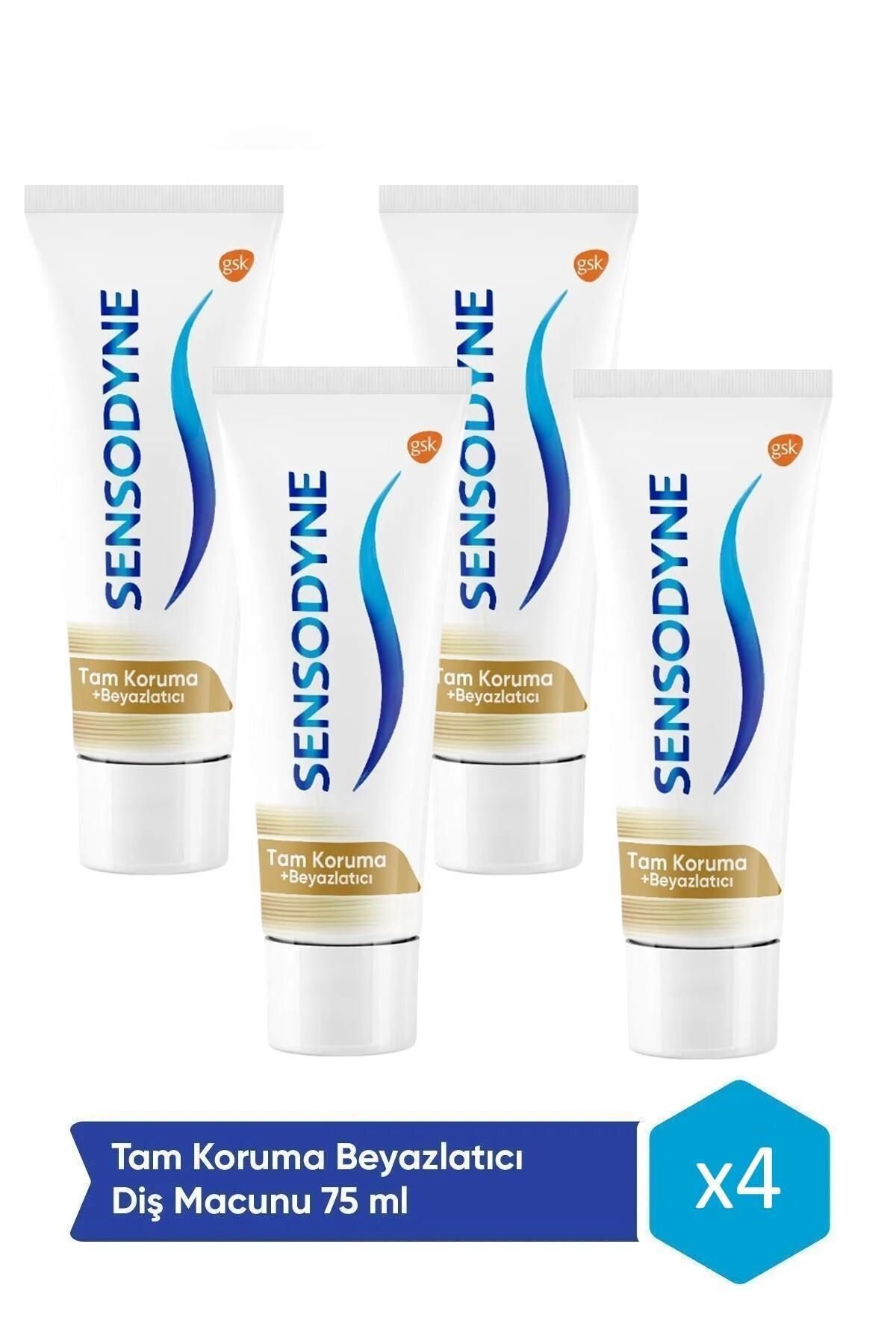 Sensodyne Tam Koruma Beyazlatıcı Diş Macunu 75ml x4