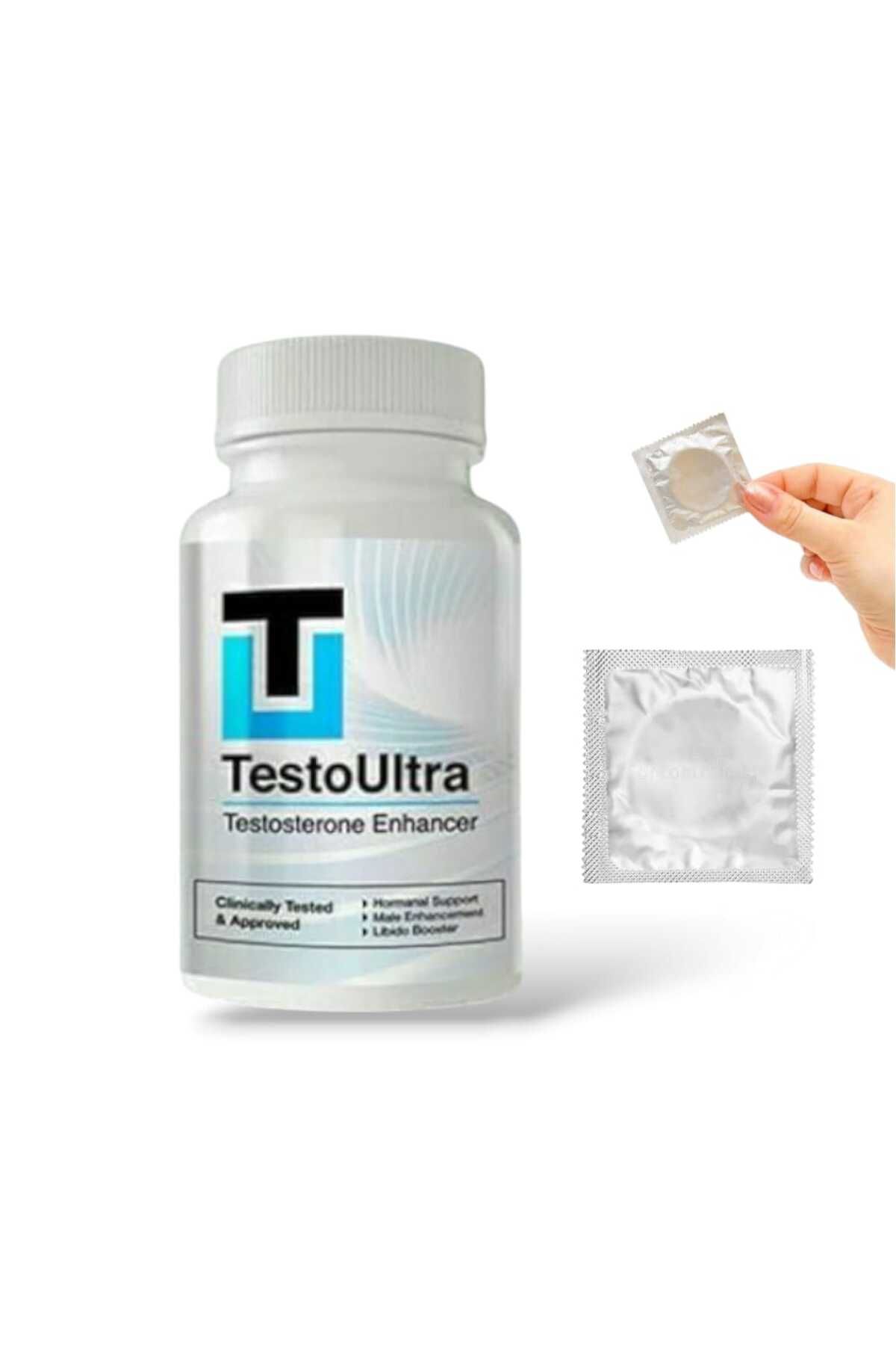 MEDİCREAM TestoUltra Enhancer Erkeklere Özel Performans Arttıran 60'lı + Prezervatif HEDİYE