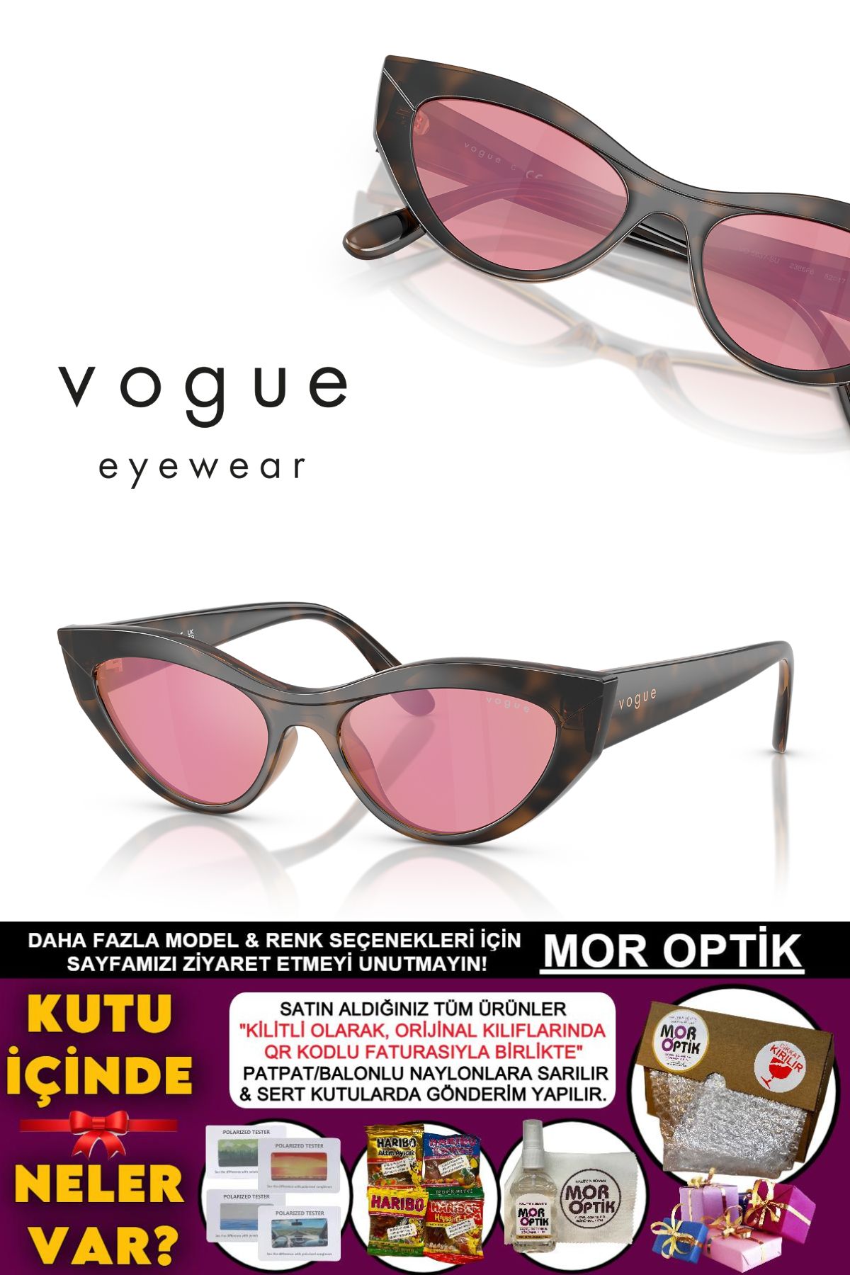 Vogue VO5637SU 2386F5 52-17-140 2N "YENİ SEZON CAT EYE"