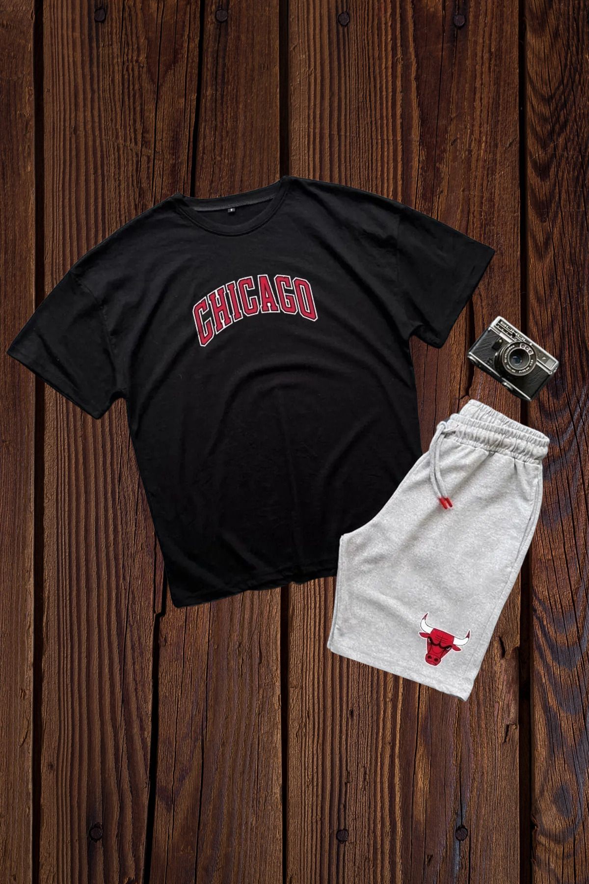 DESCARTES Chicago Bulls Baskili Tshirt Esofman Takim