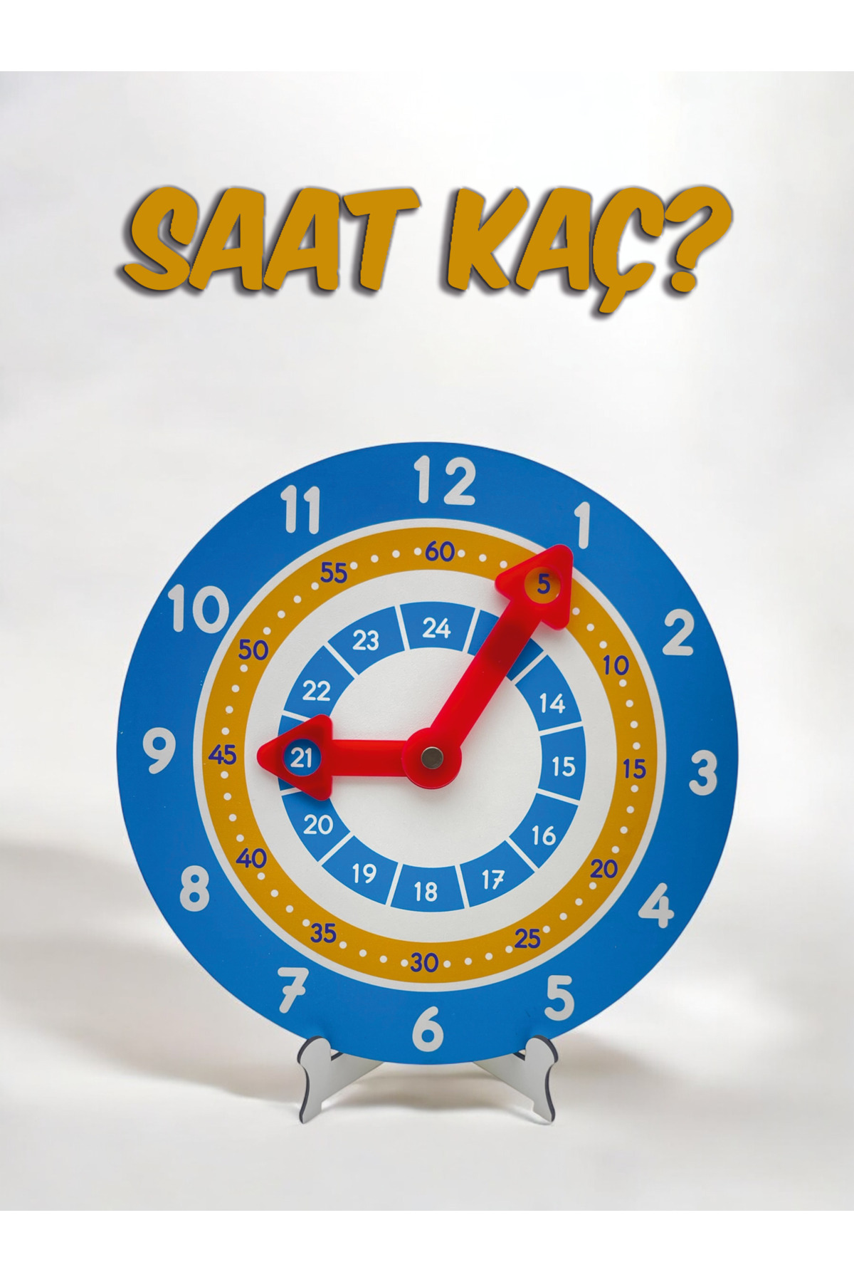 afili toys Reha Toys Montesorri Ahşap Saat fotoğrafı 2 (önizleme)