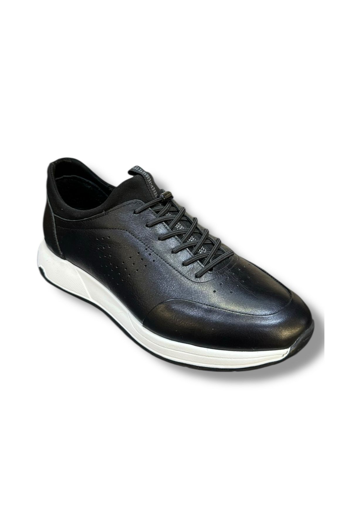 İdeal Voyager 6630 Erkek Lastikli Hakiki Deri Casual Spor Sneaker Ayakkabı