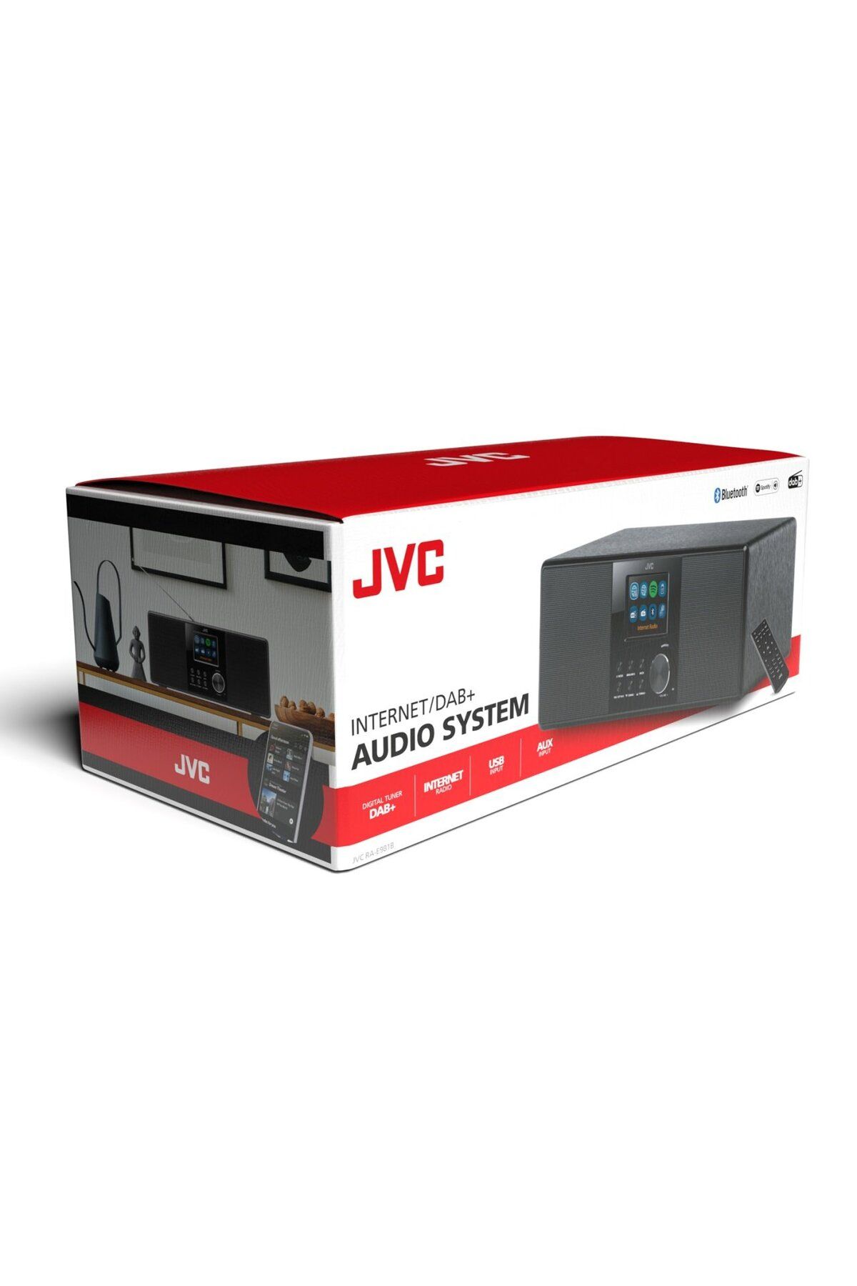 JVC-Internet Radio Ra-e981b, 10w Rms, Tuner Dab /fm, Bluetooth, Lcd 2.8", Wifi, Spotifiy Connect 12