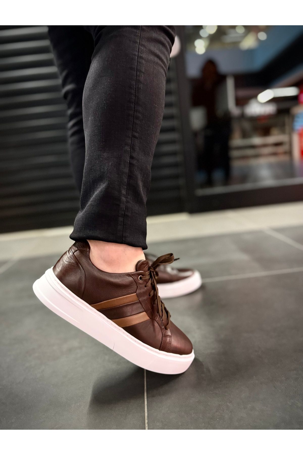 zımba ayakkabı İç dış komple deri ortopedik Sneaker