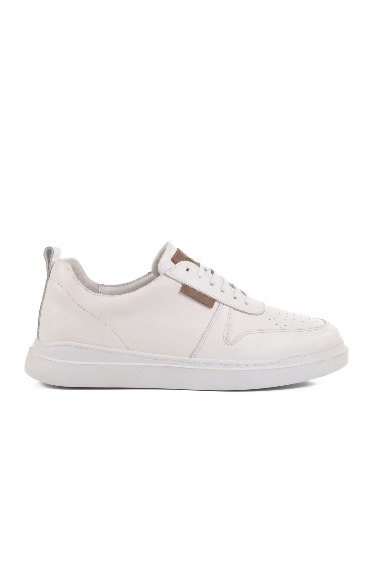 AYAKMOD Beyaz Hakiki Deri Erkek Sneaker Premium 412 M