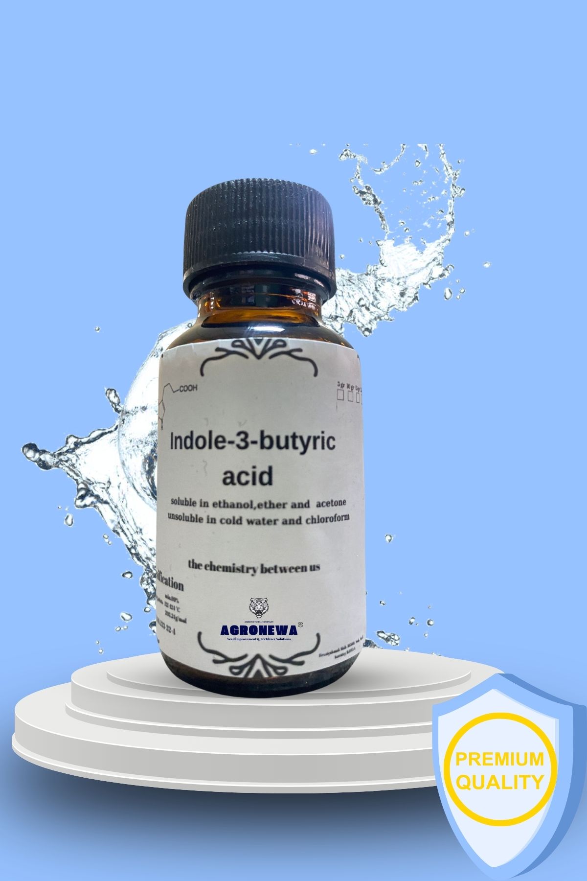AGRONEWA Iba K Indole Butyrik Asit Çelik Köklendirme Hormonu 5 gr Toprak Düzenleyici Saf Su DA Çözünür