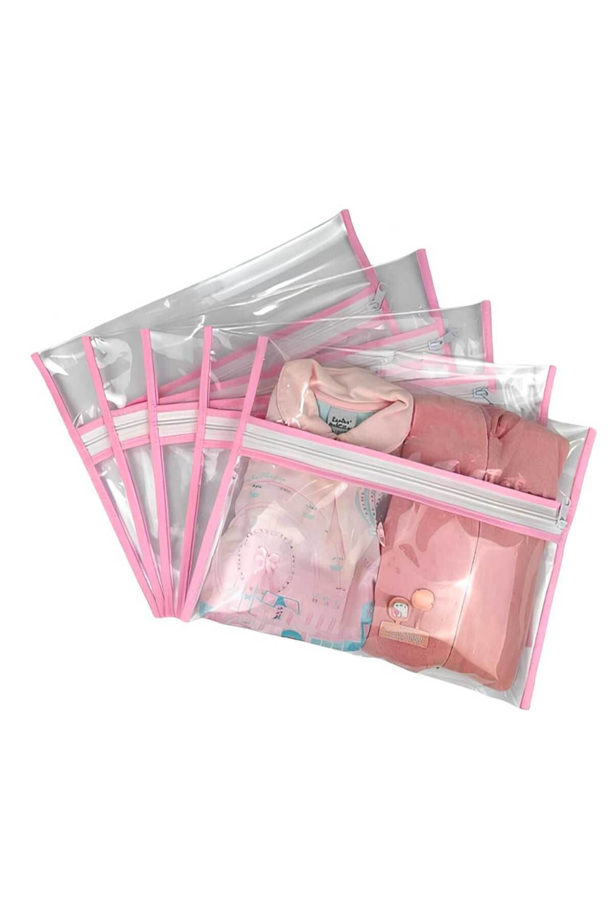 MorPort 5'li Baby Bakım Çantası Düzenleyici I Valiz Düzenleyici I Bavul Içi Organizer 40x27
