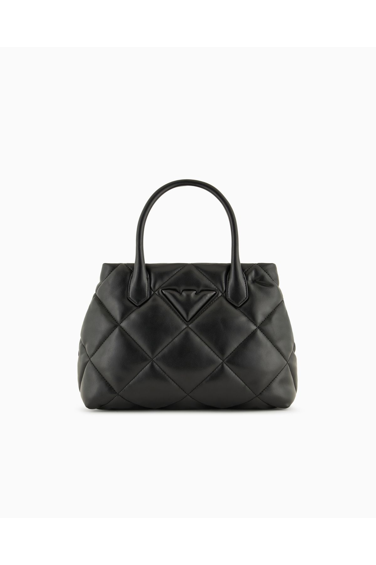 Emporio Armani Quilted Nappa Leather-effect Medium Handbag