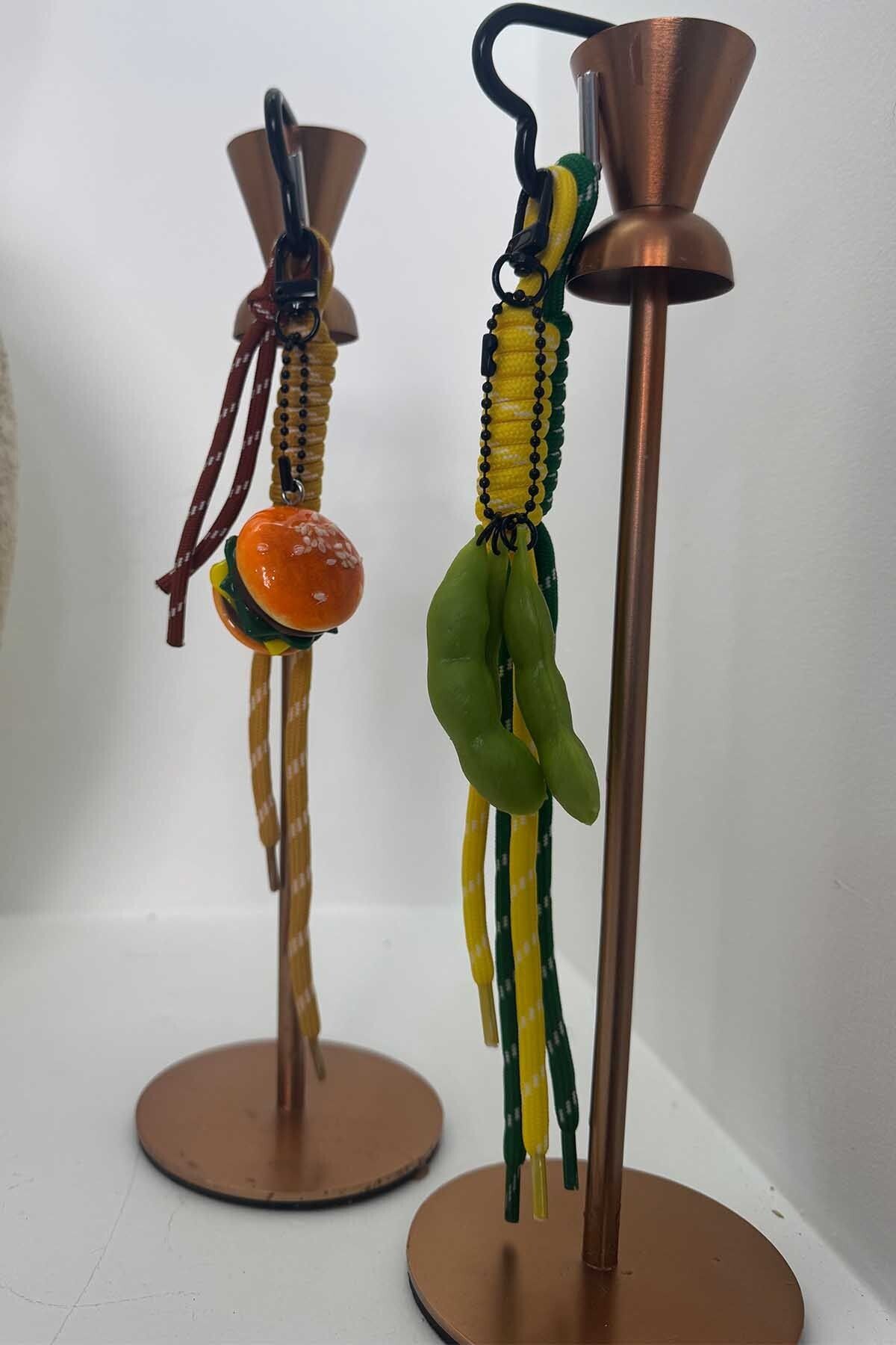 BYP Atelier Fasulye Charm Çanta Aksesuar Yeşil-Sarı