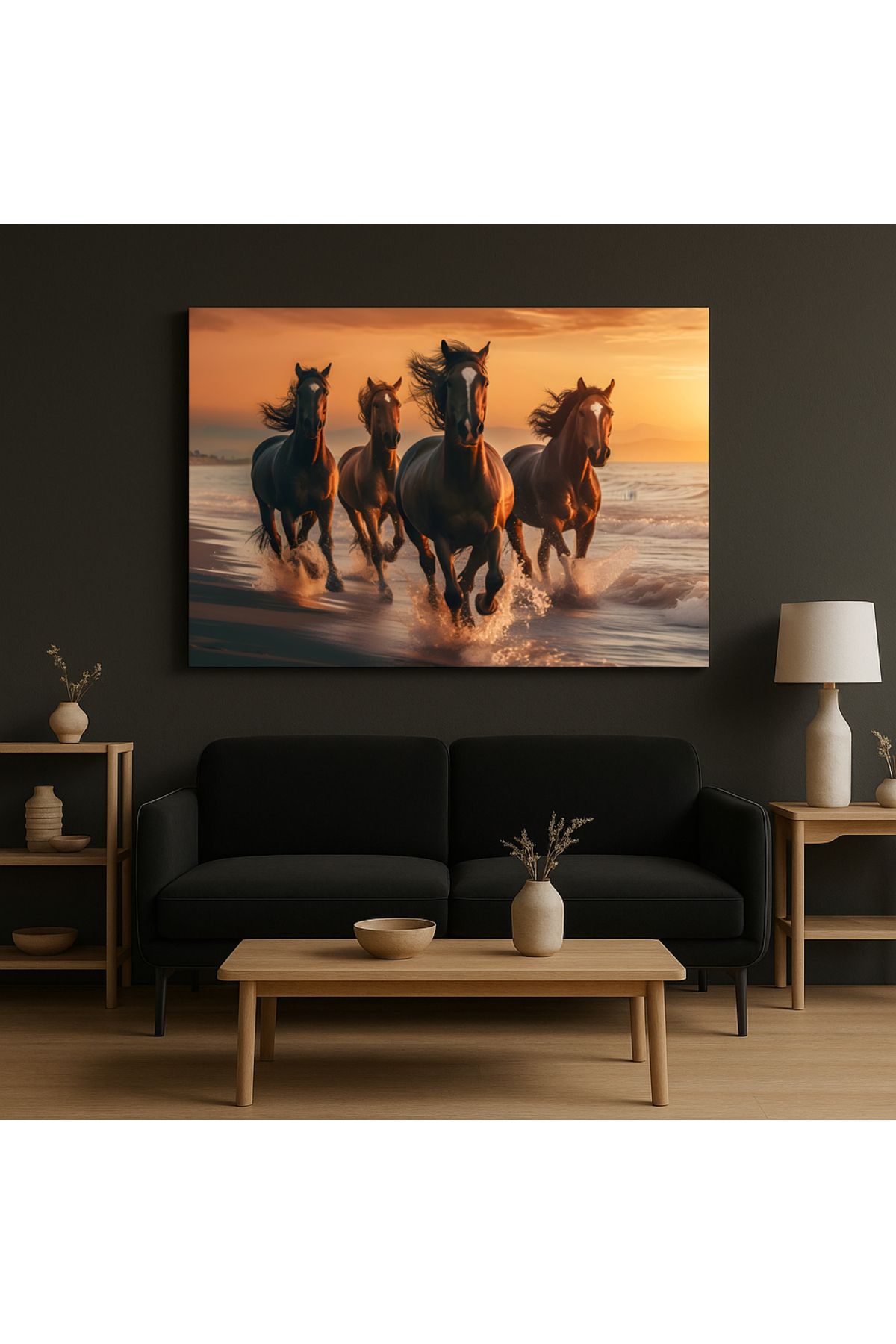 volo dekor - KANVAS TABLO Pastel Renkler , Dekoratif Kanvas Duvar Tablosu