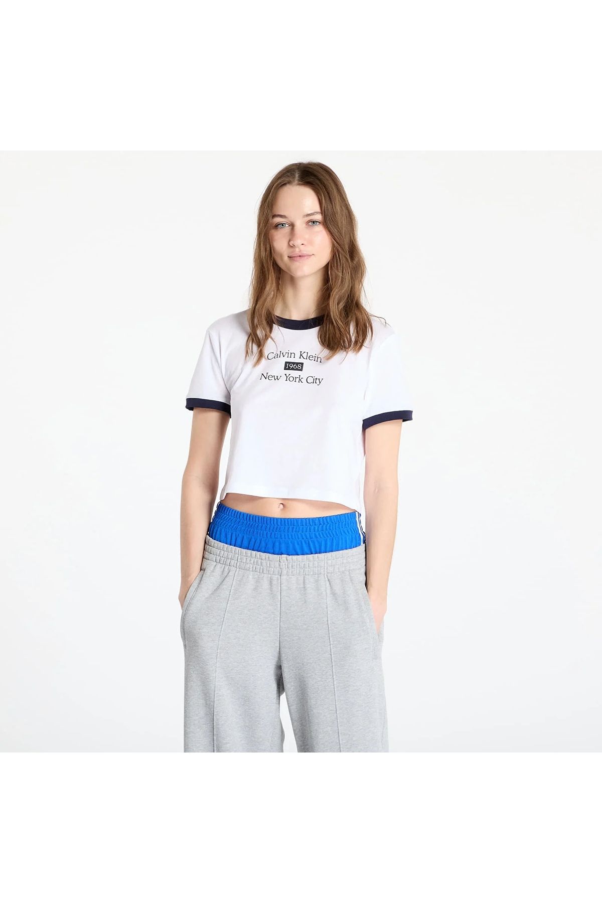 CK Jeans Kadın Beyaz T-shirt LV047B808G-VVD