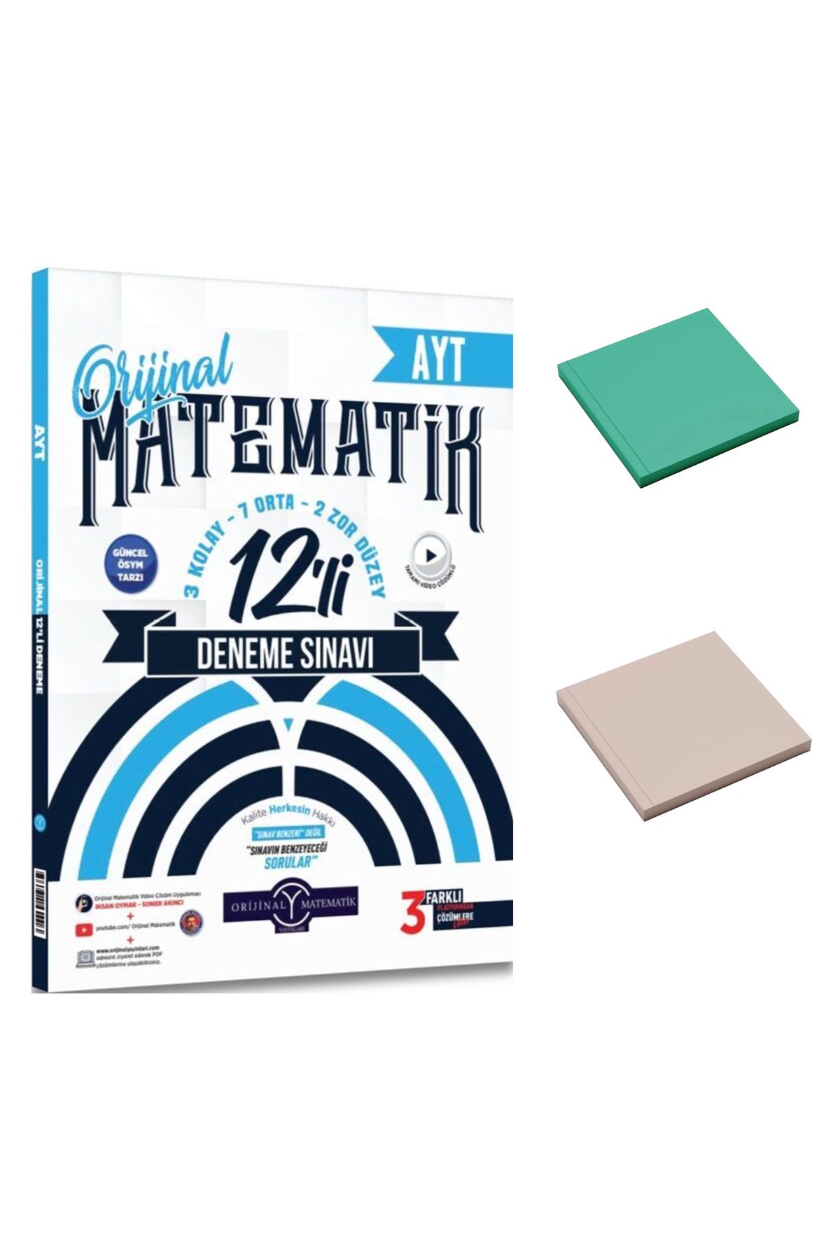 Orijinal Yayınları Orijinal Yayınları Ayt matematik deneme ve Bloknot hediyeli