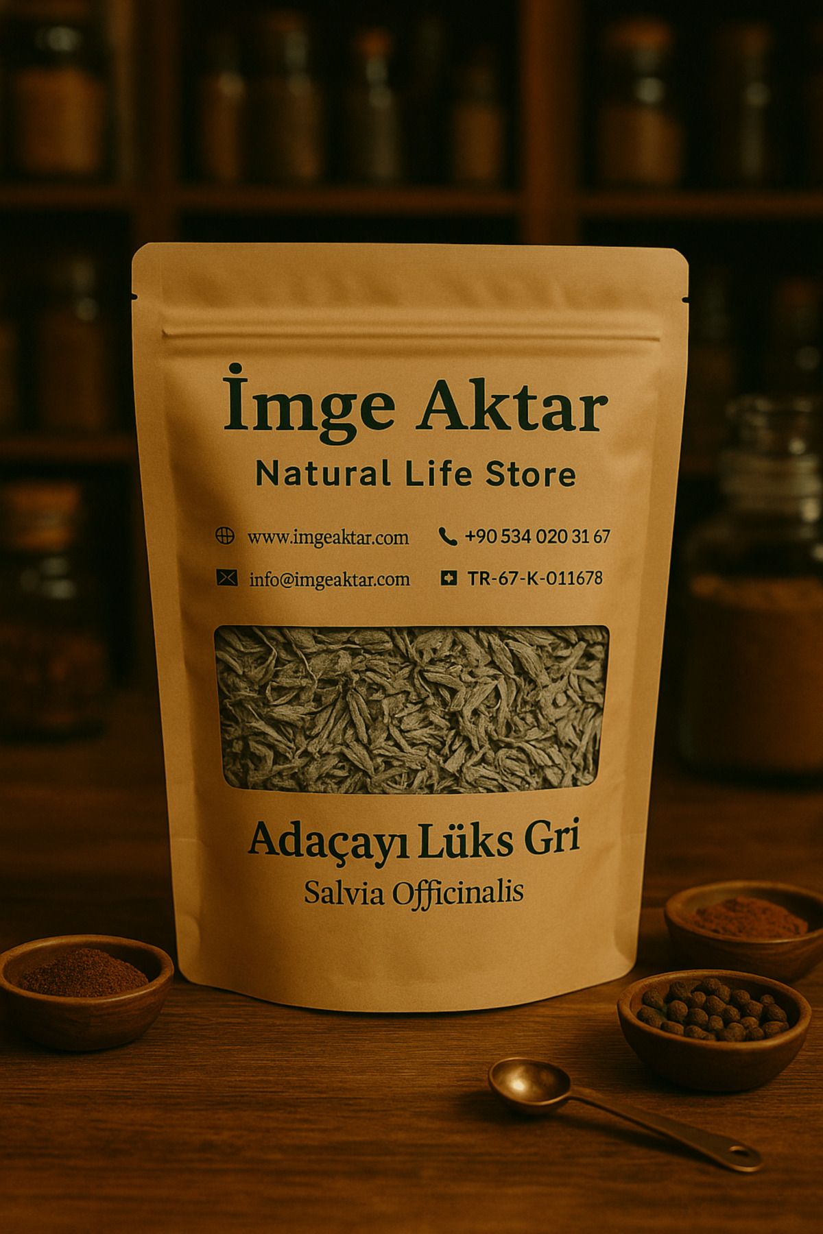 İmge Aktar Adaçayı Gri Lüks 50g