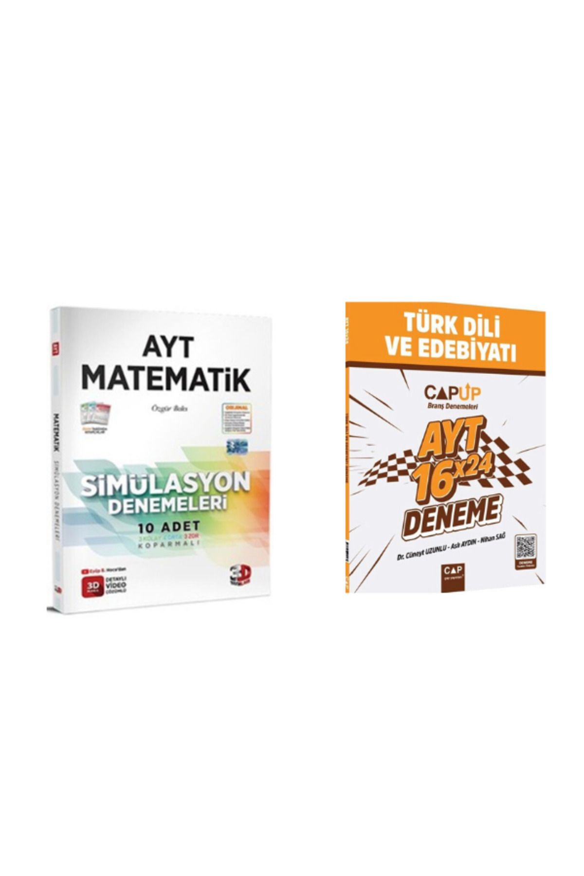 Yargı Yayınları 2025 3d ayt matematik deneme ve çap ayt edebiyat deneme