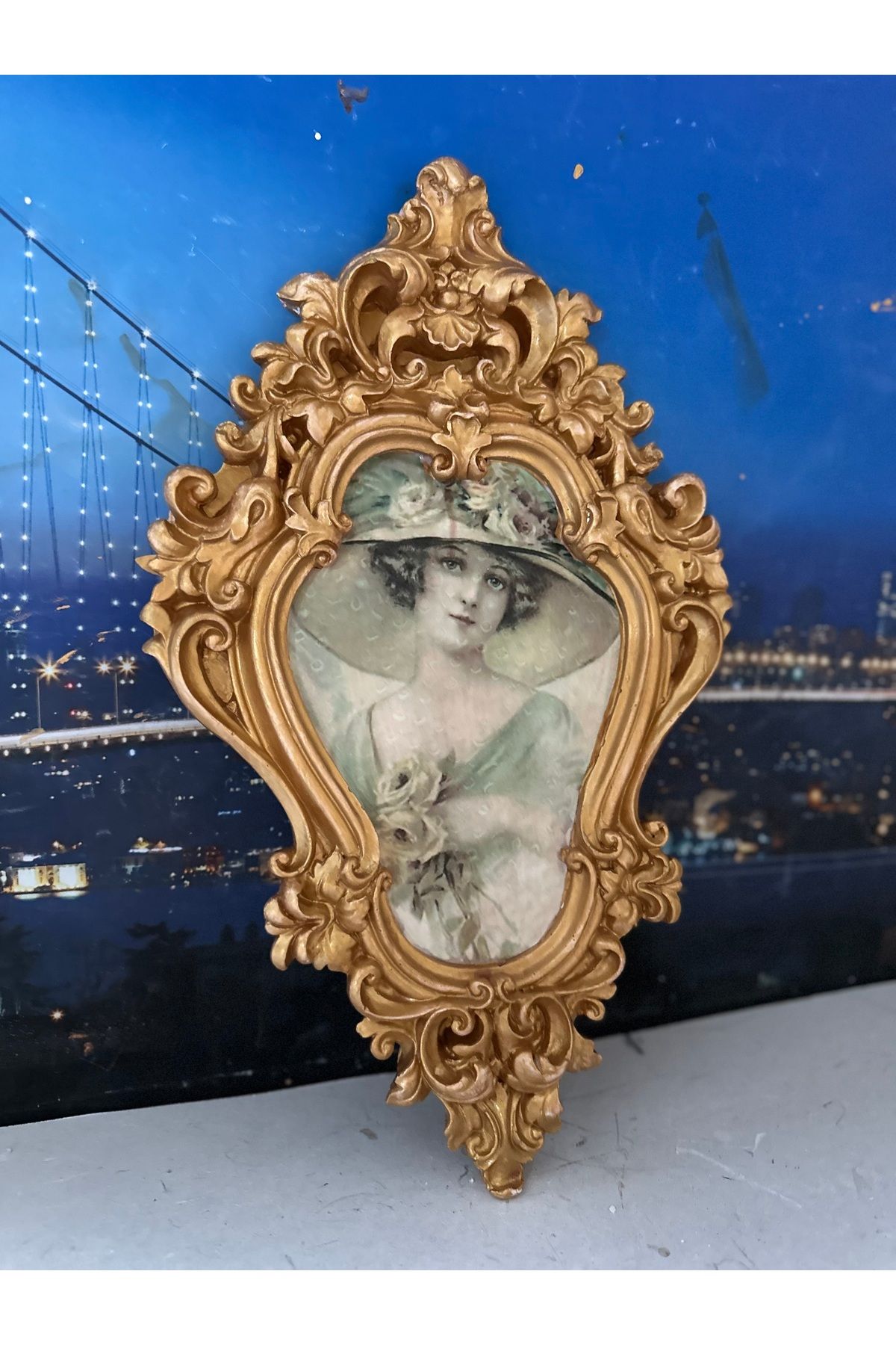 busraconcept Vintage tarzı dekoratif duvar tablo 42cm