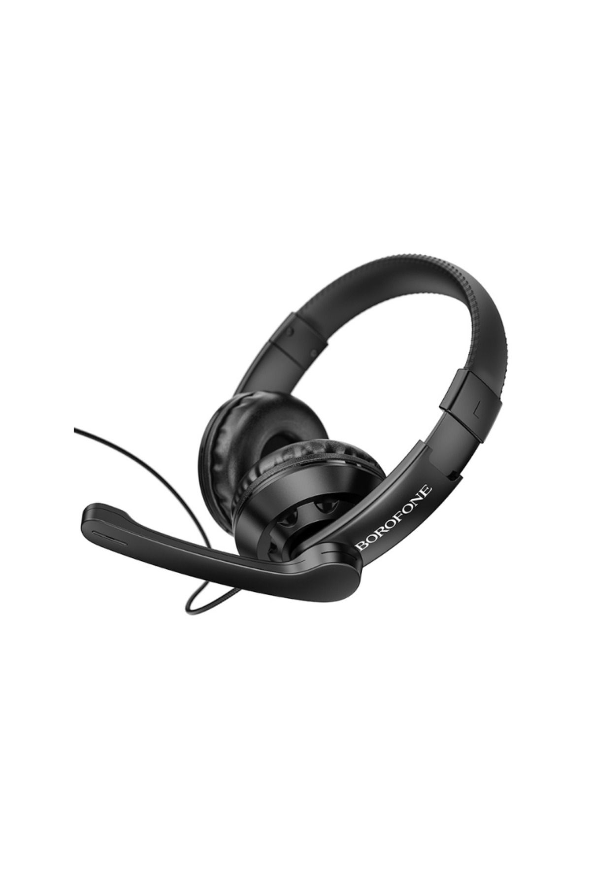 Borofone-Gaming Headset with Microphone Borofone with Immersive Sound and Extended Comfort 3.5 mm Jack Black 5