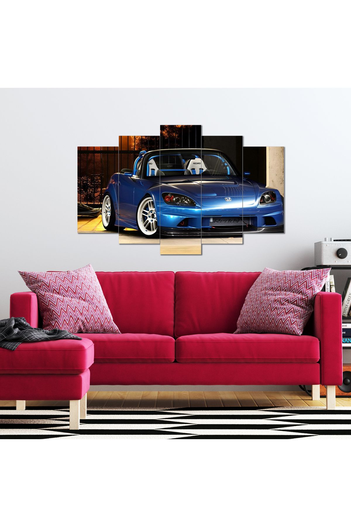 hepsidahilcom Modifiye Honda Temalı 5 Parça MDF Tablo
