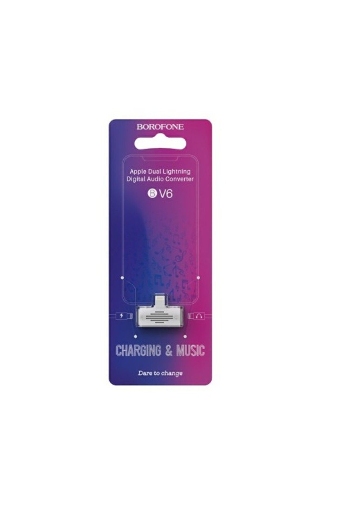 Borofone-Lightning Audio and Charging Converter Sound and Power for iPhone 14 13 12 11 Pro Max 4