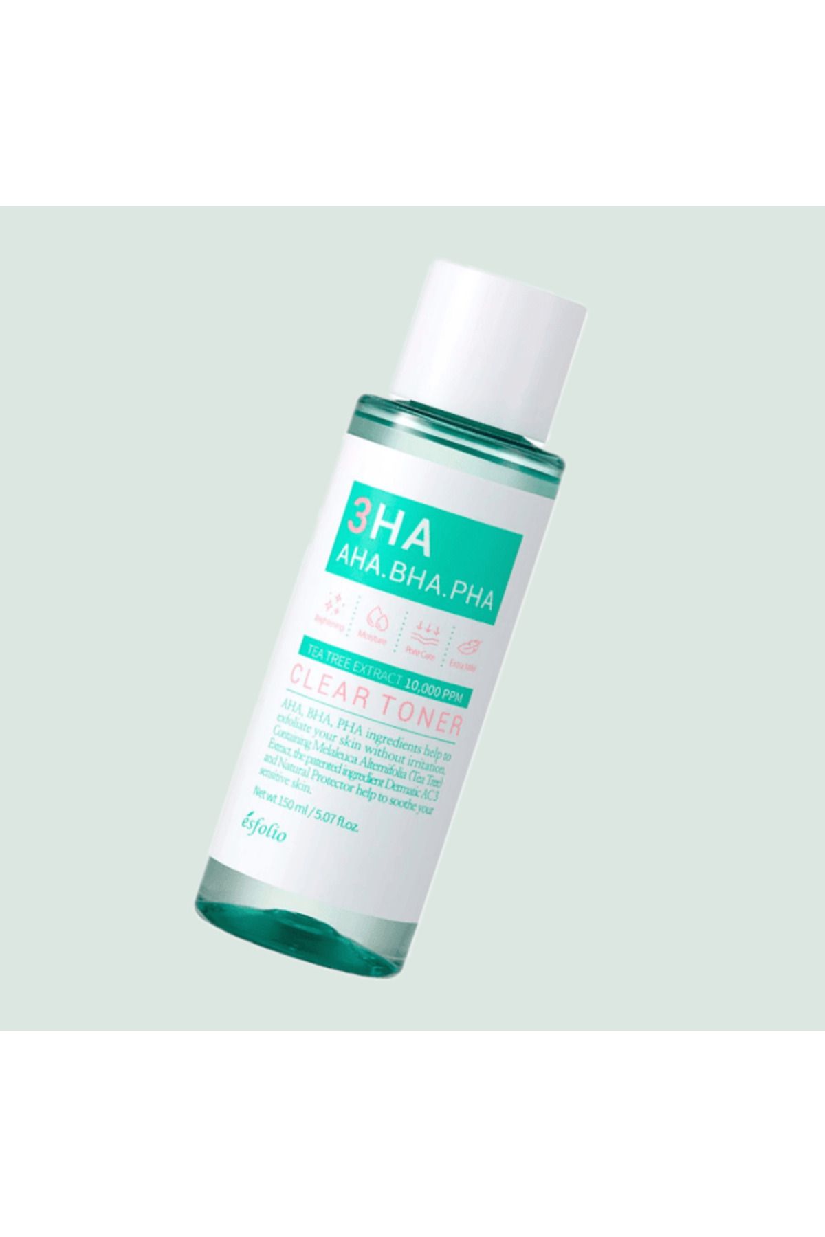 Esfolio Toner Facial Cu 3 Tipuri De Acizi, 3ha Clear, Esfolio, 150ml - One Size