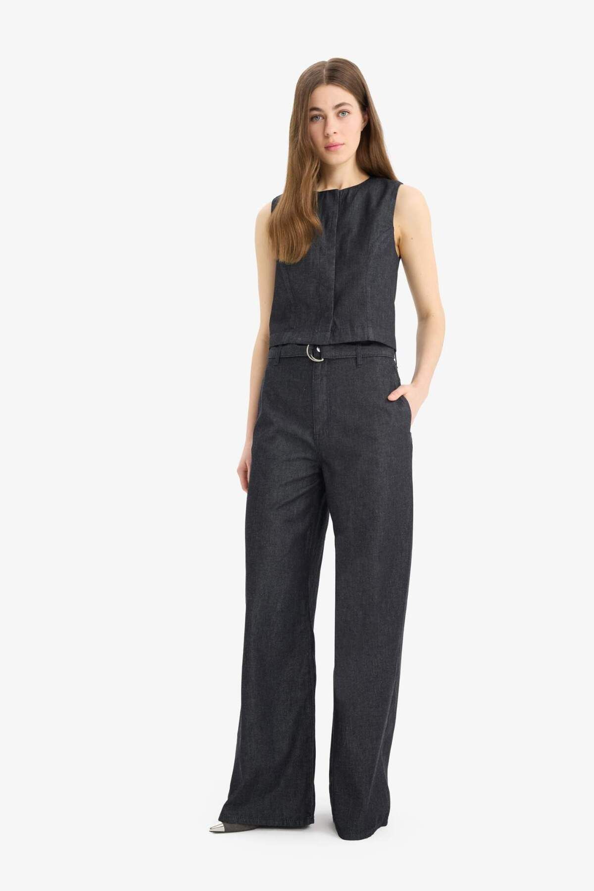 DeFacto-Soft Jean Vest E5798Ax25Sp 2