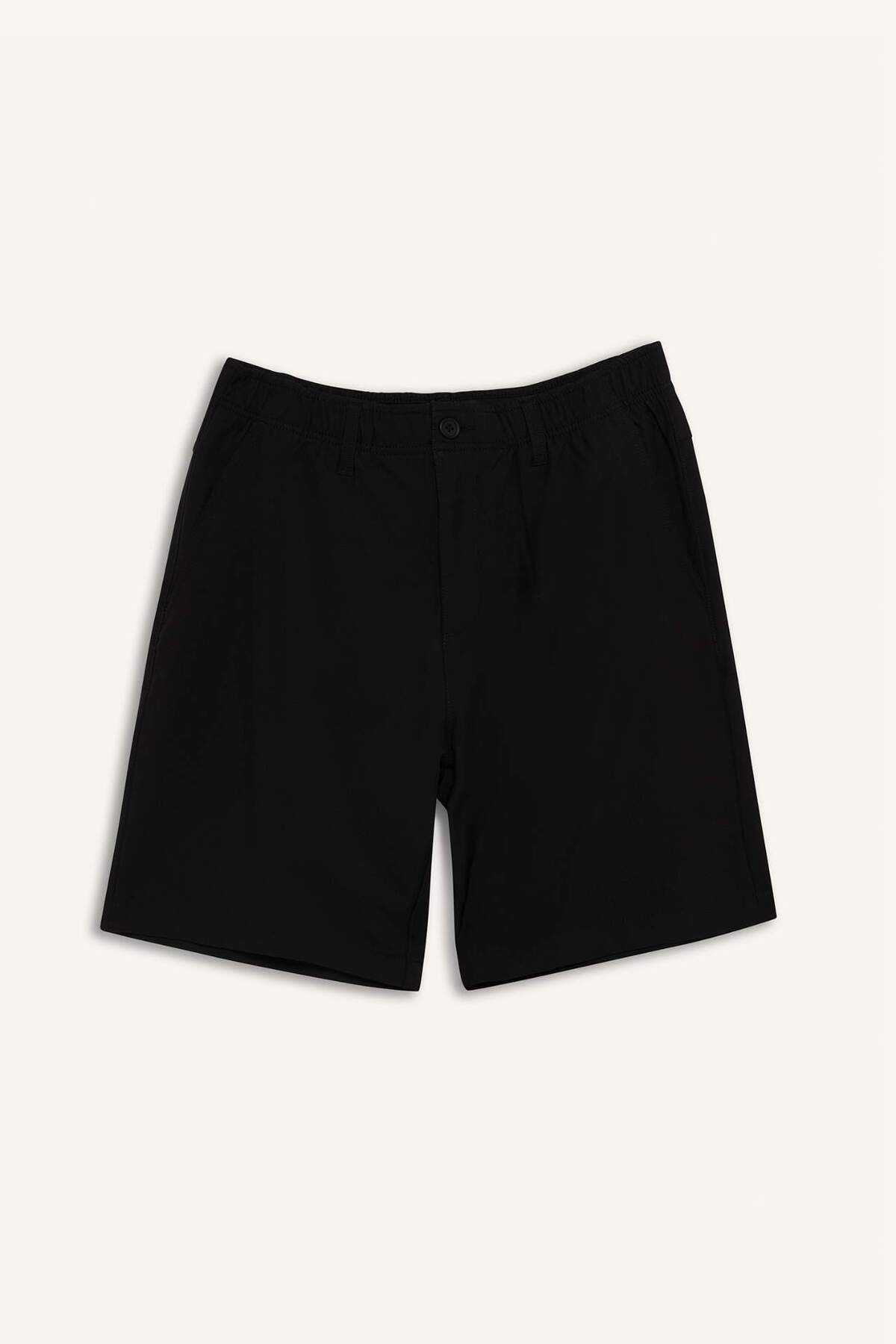 DeFacto Defactofit Standart Fit Sporcu Kısa Paça Dokuma Şort E4137ax25sm