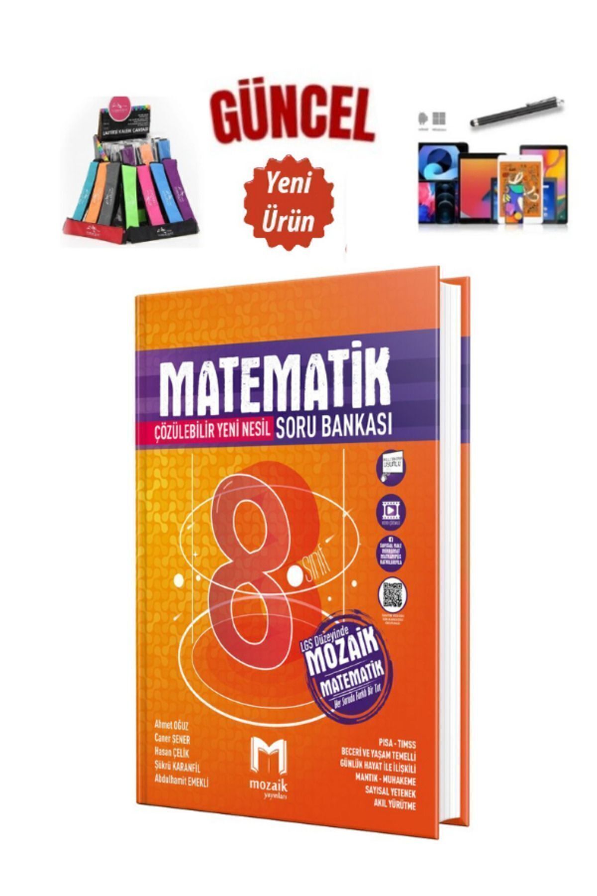 Marsis Yayınları Mozaik 8. Sınıf Matematik Soru Bankası+Kalemlik+Kalem