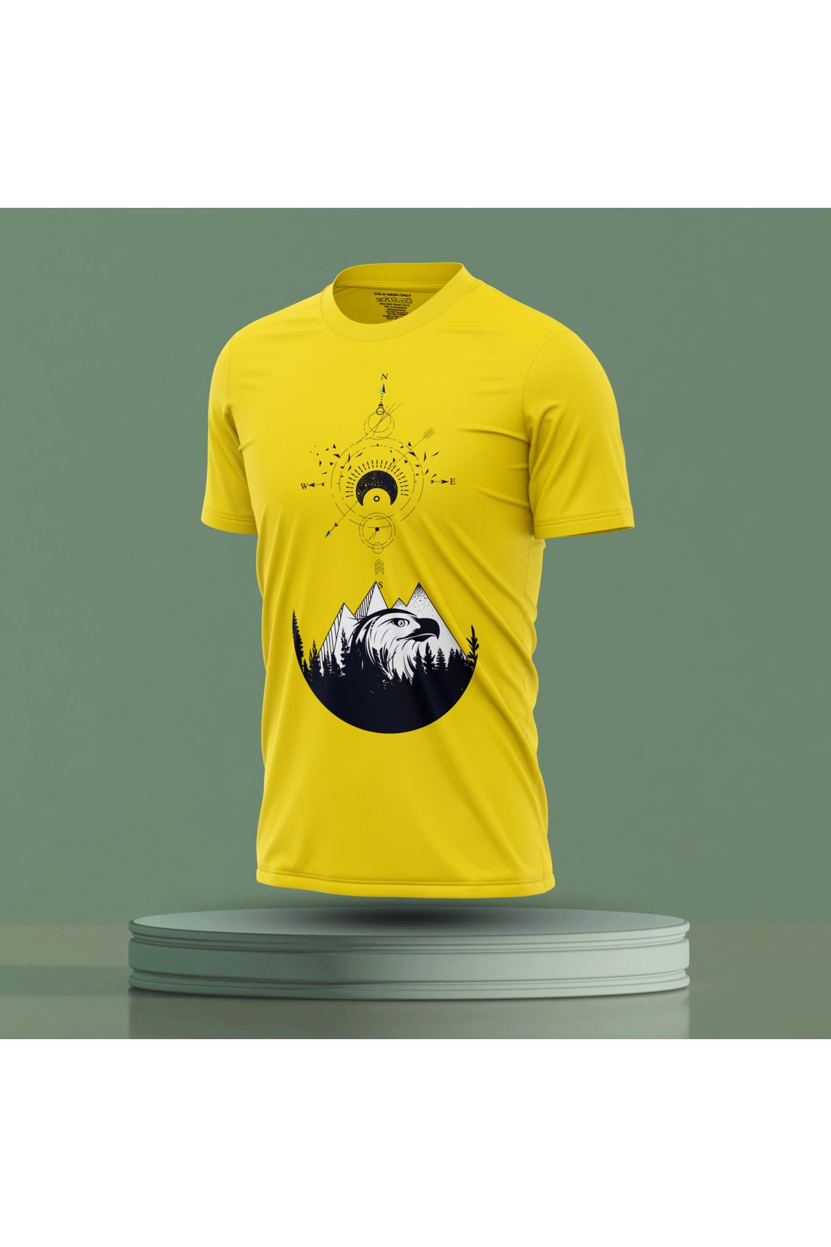 Bulvar Lee Erkek Sıfır Yaka Baskılı Yazlık T-Shirt
