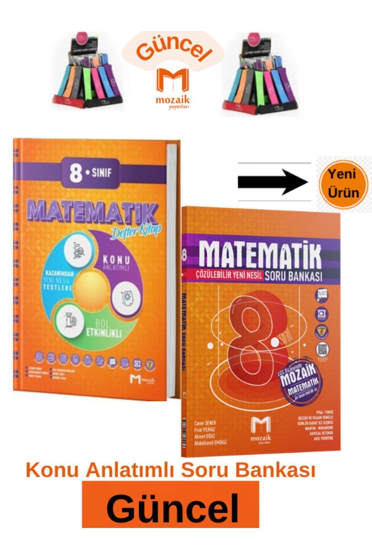 Marsis Yayınları Mozaik 8.Sınıf Matematik Konu Anlatım Etkinlikli Defter Kitap-Soru Bankası Seti+Kalemlik