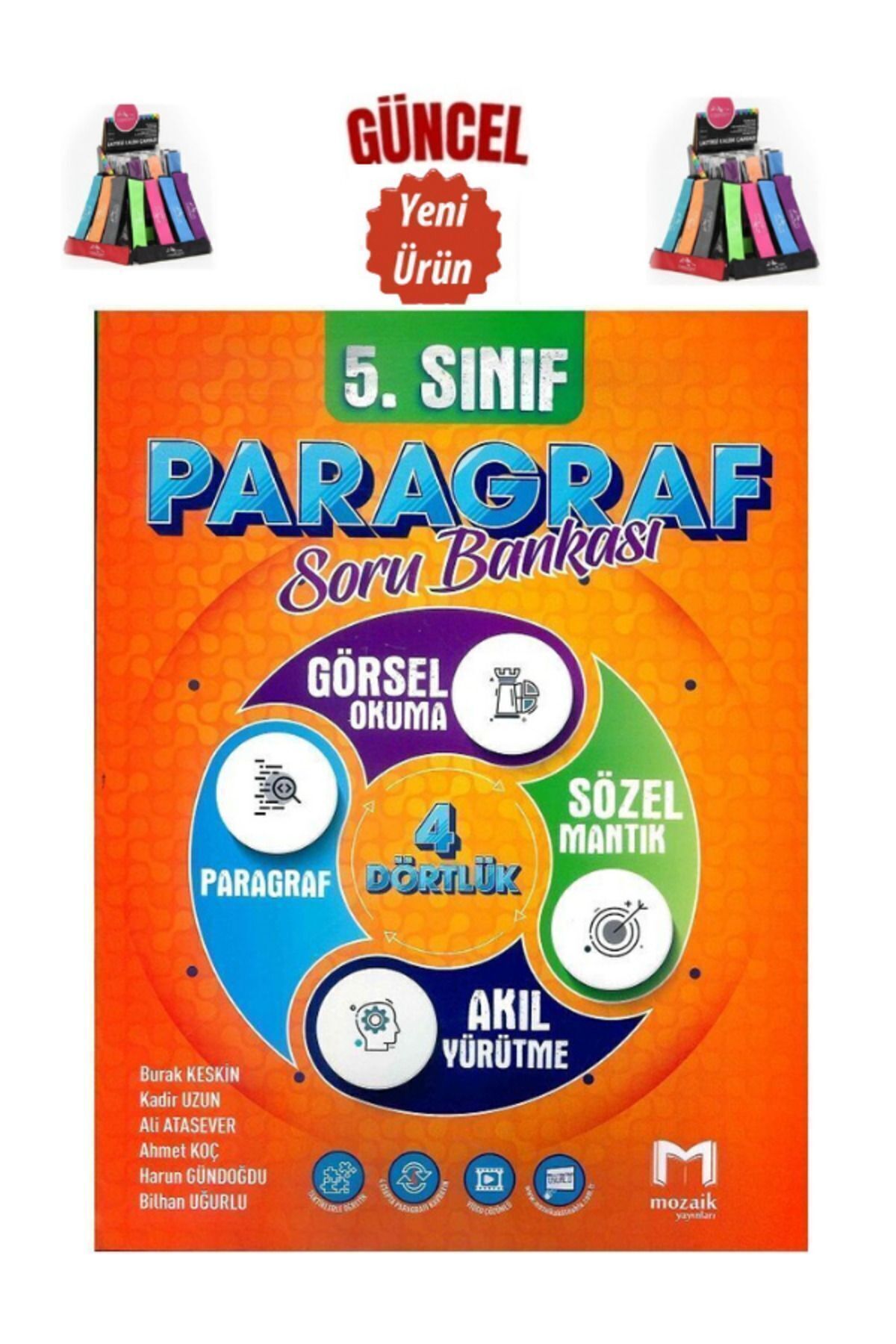 Marsis Yayınları Mozaik 5.Sınıf Paragraf Soru Bankası+Cambridge Kalemlik
