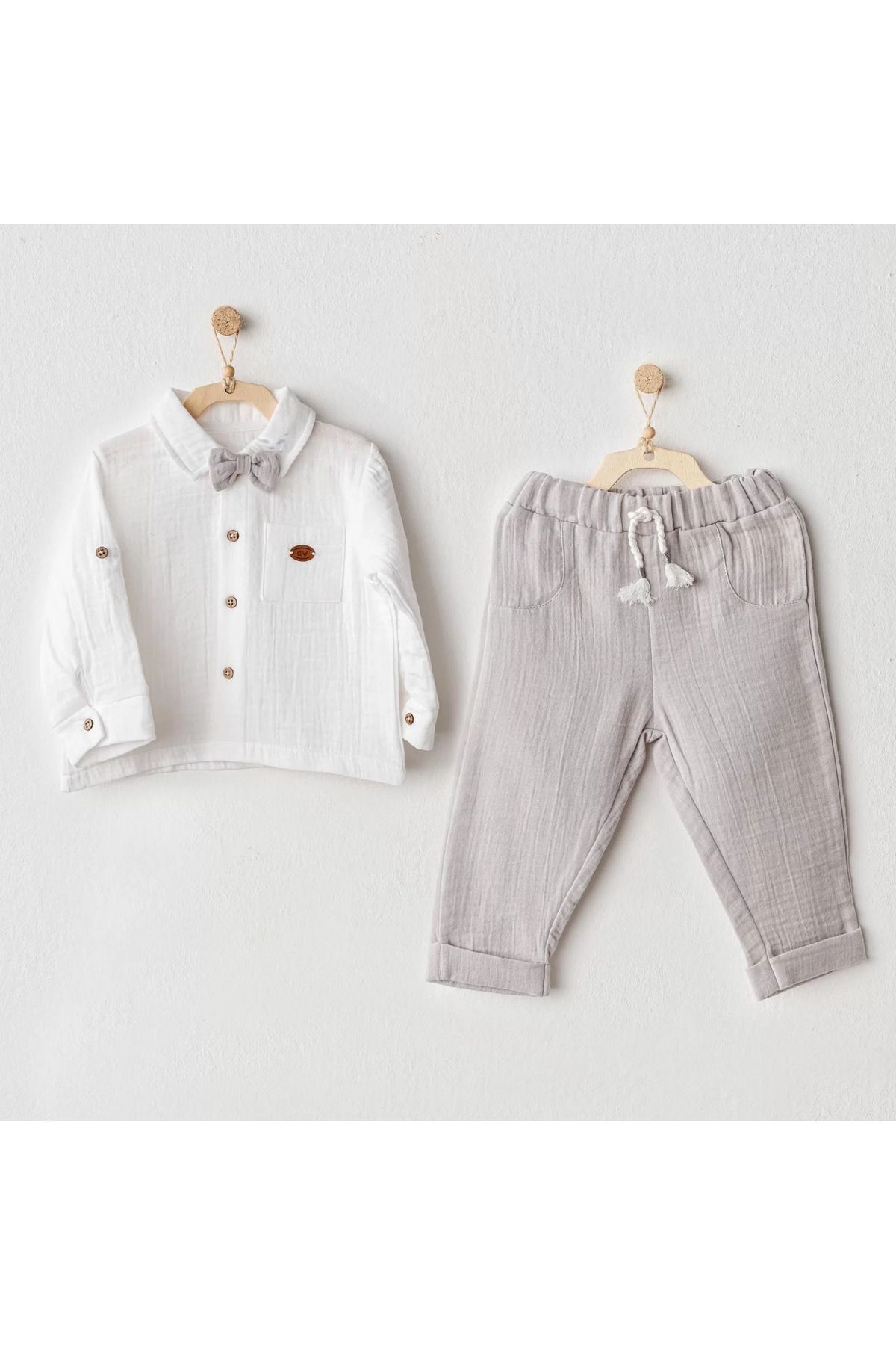 Wear Hype Andywawa Ac25622 Ocean İs My Happy Place 2'li Takım Grey