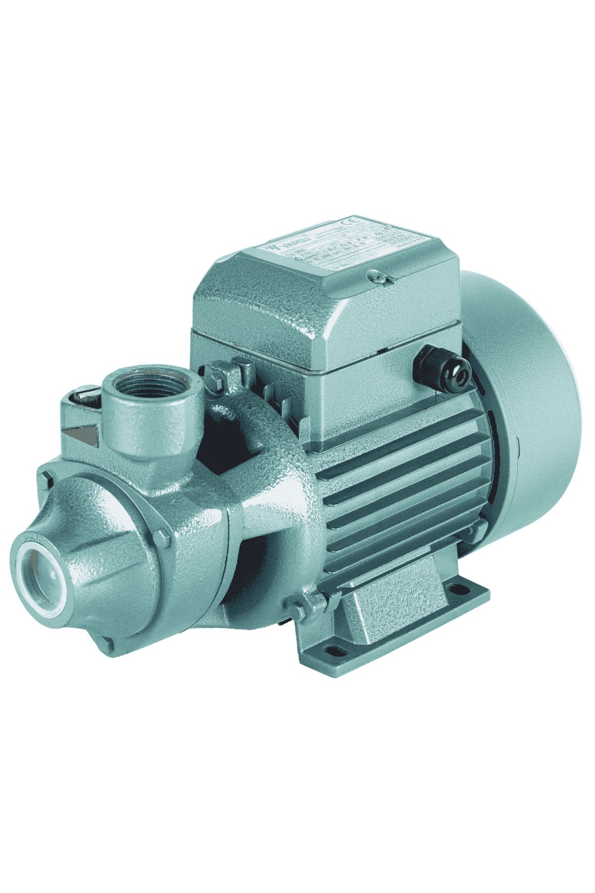 logipump Varan QB 80T Sürtme Fanlı / Preferikal Su Pompası 1 HP/ 0.75 kW - Trifaze 380 V | 60 Mss, 3 m3/h