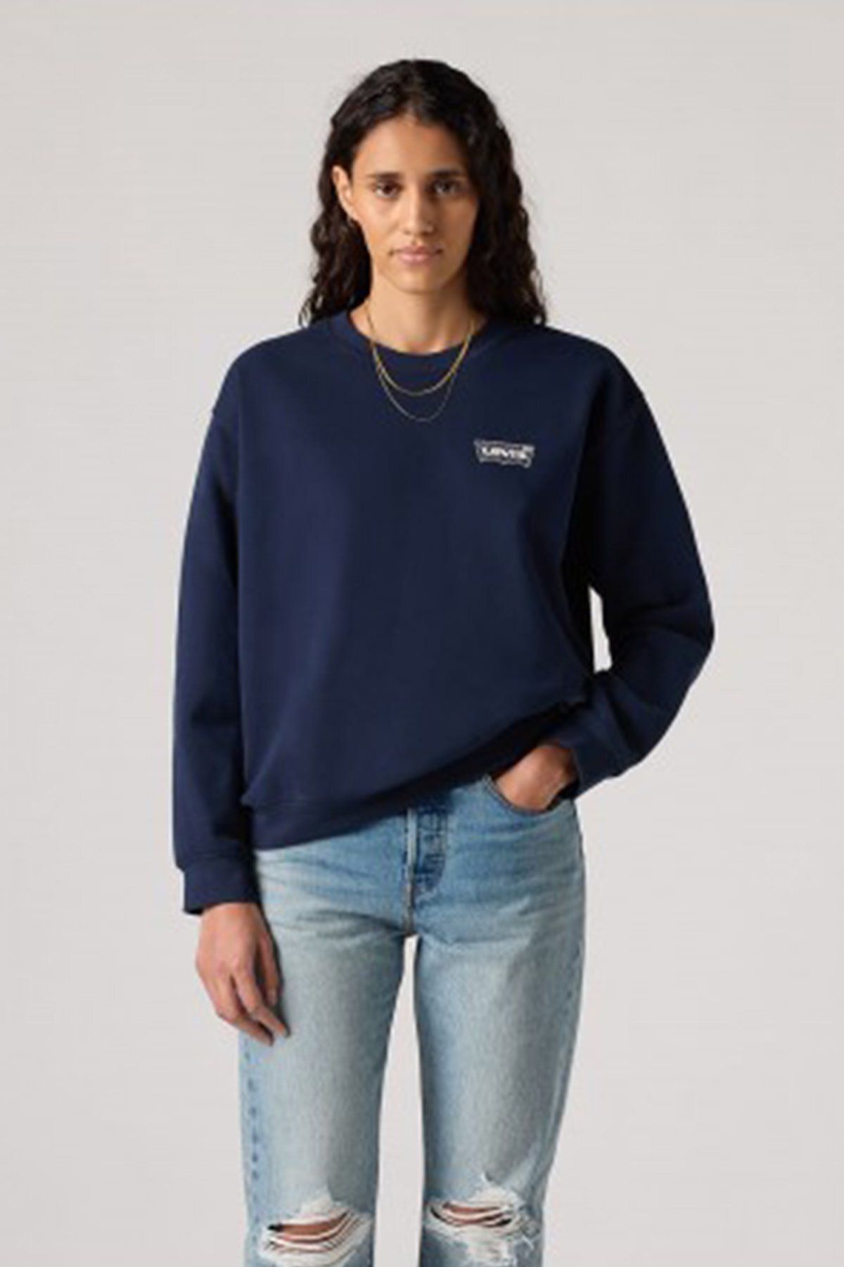 Levi's Kadın / Kız Mavi Sweatshırt (Model Kodu: A880000490 )