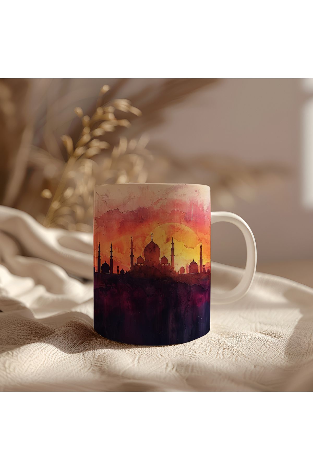 waspandhornet Taj Mahal Siluetli Seramik Kupa